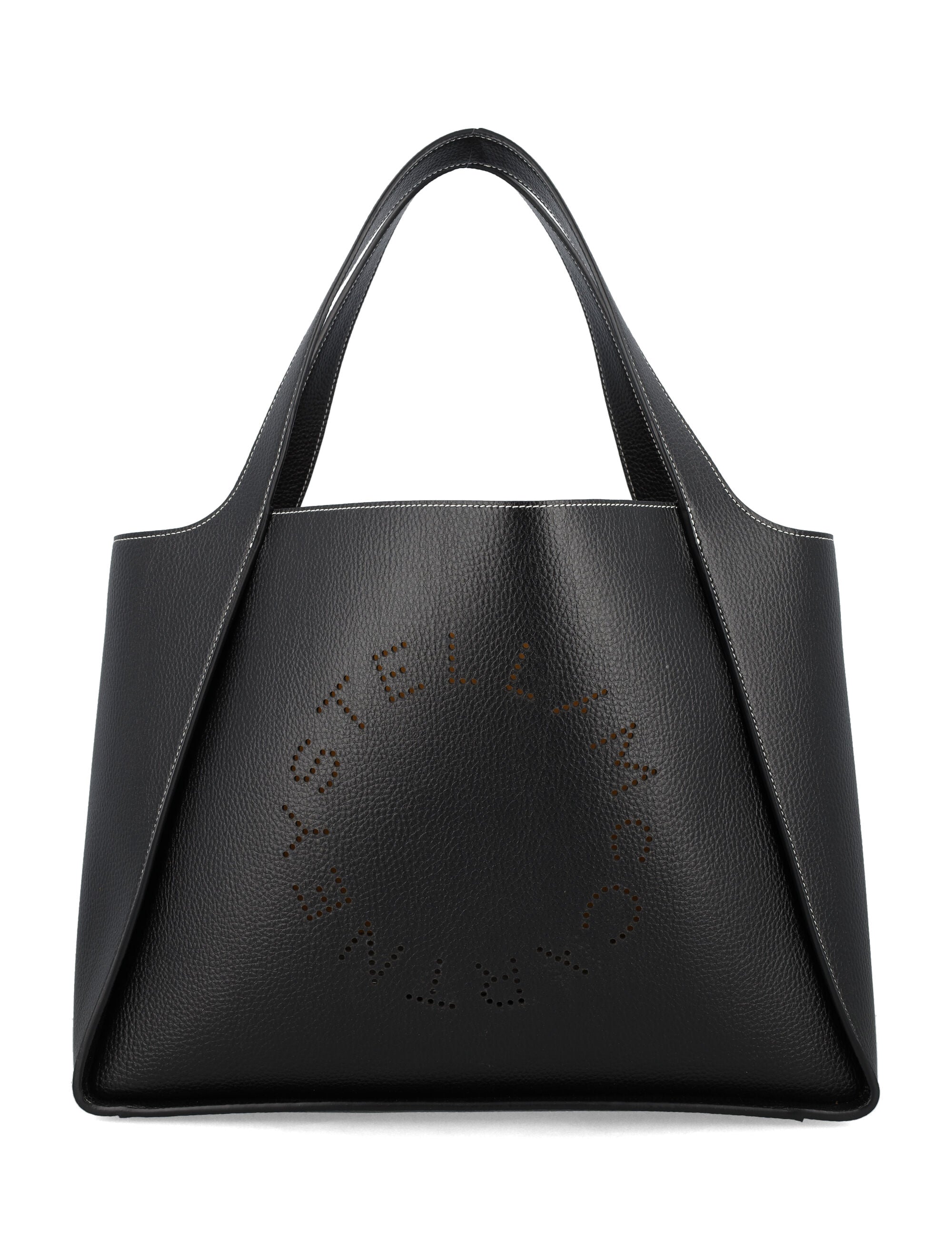 Stella McCartney Alter Mat Logo Tote Black Polyurethane