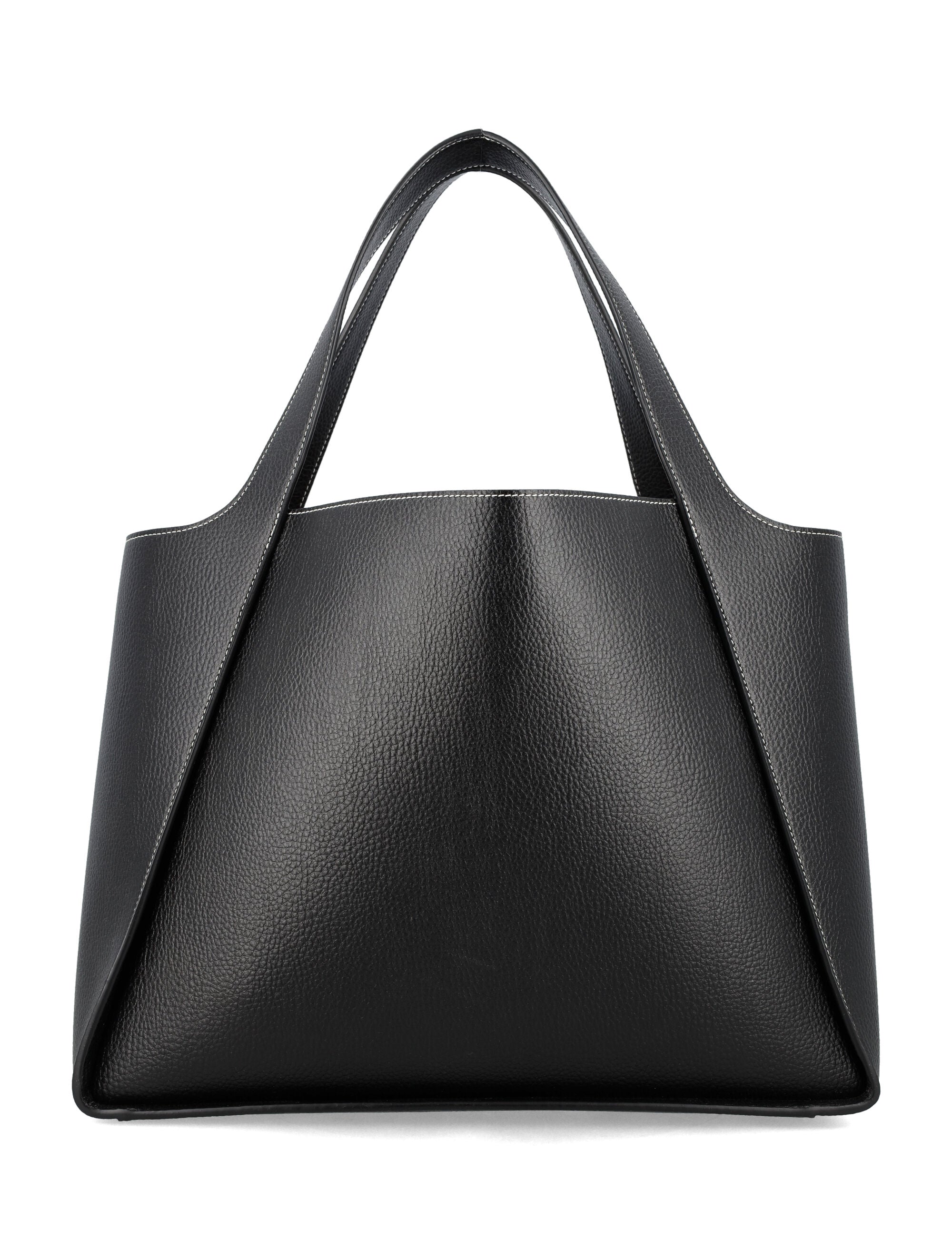 Stella McCartney Alter Mat Logo Tote Black Polyurethane