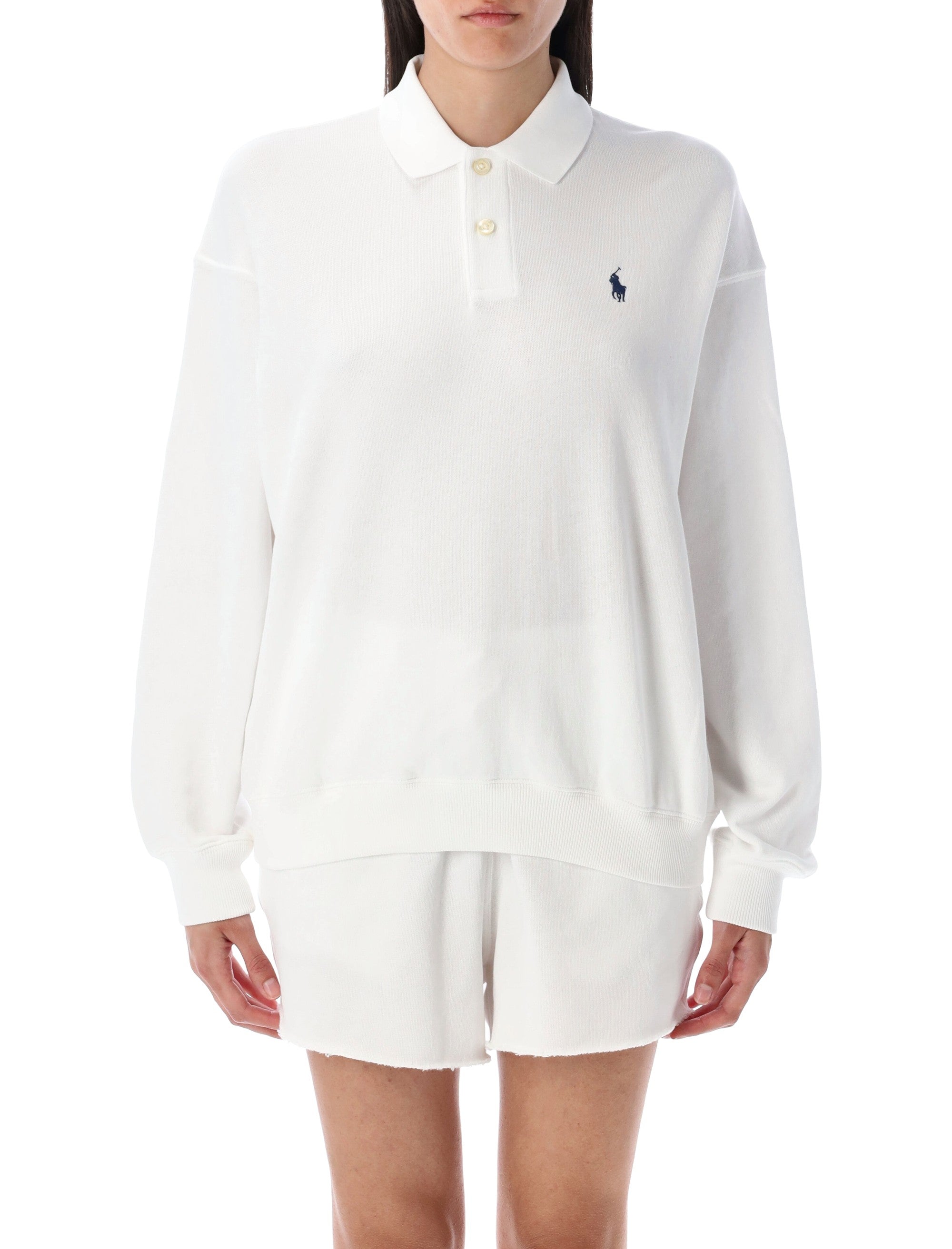 Polo Ralph Lauren white cotton sweatshirt