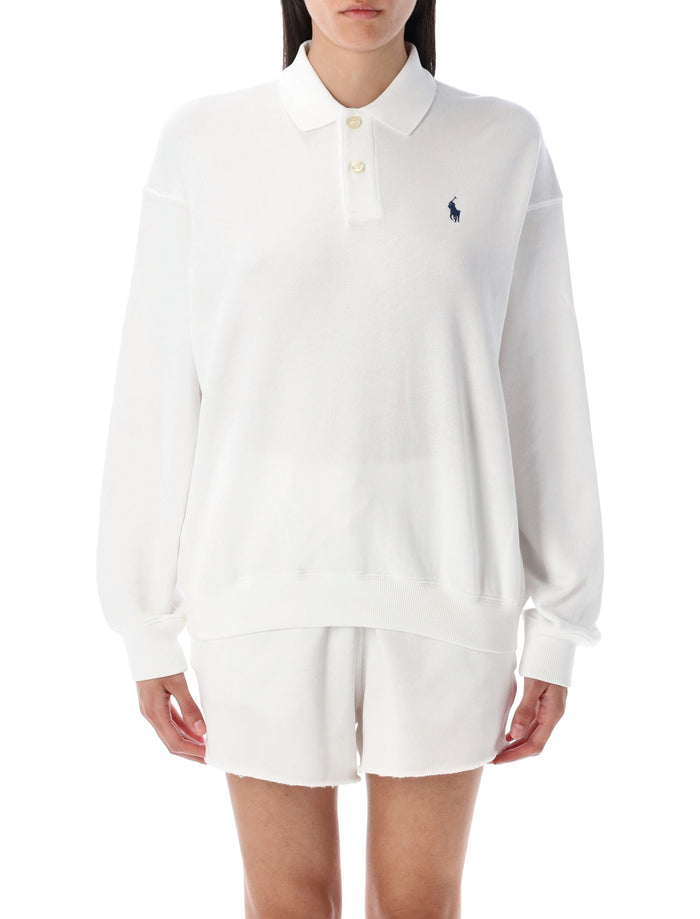 Polo Ralph Lauren white cotton sweatshirt