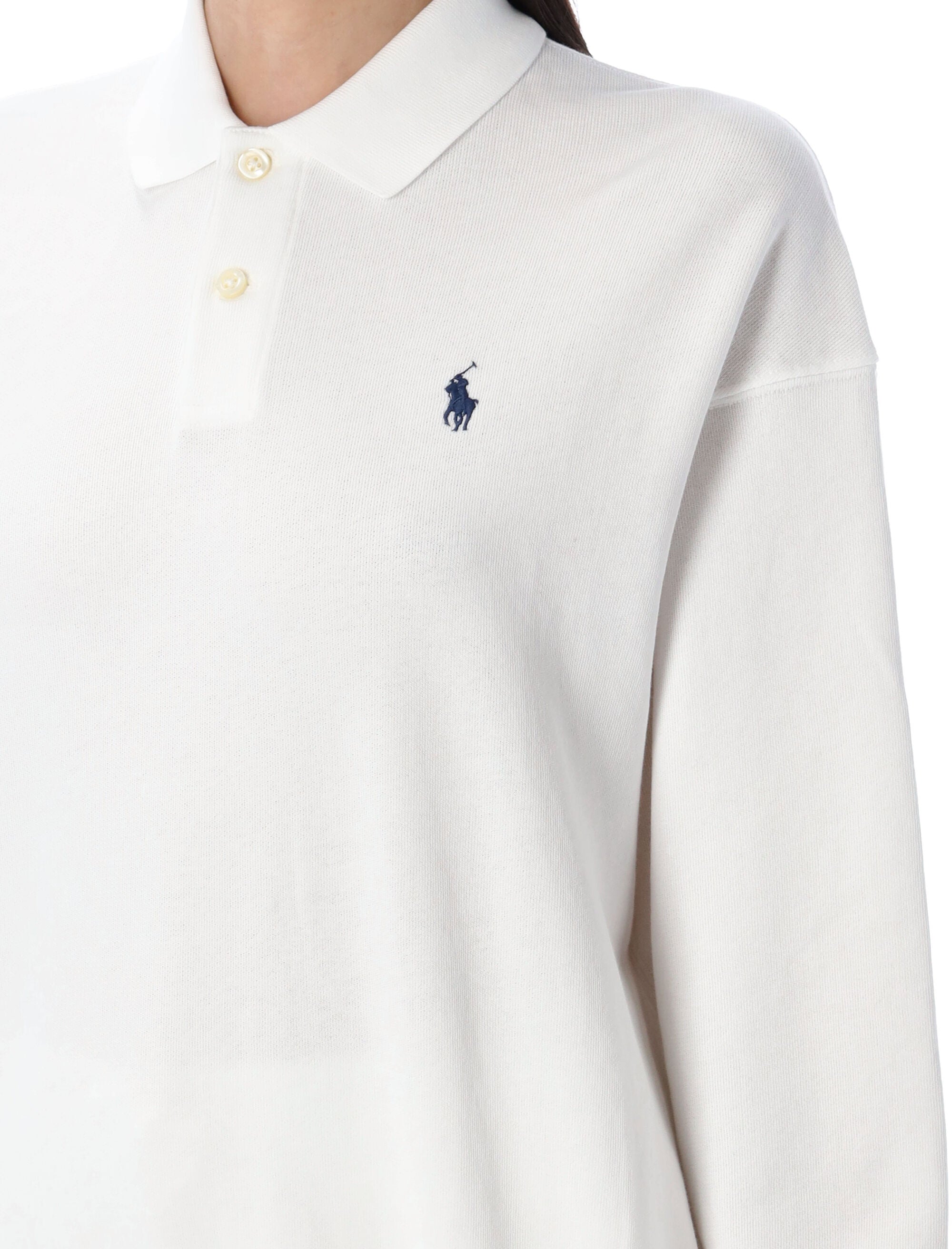 Polo Ralph Lauren white cotton sweatshirt