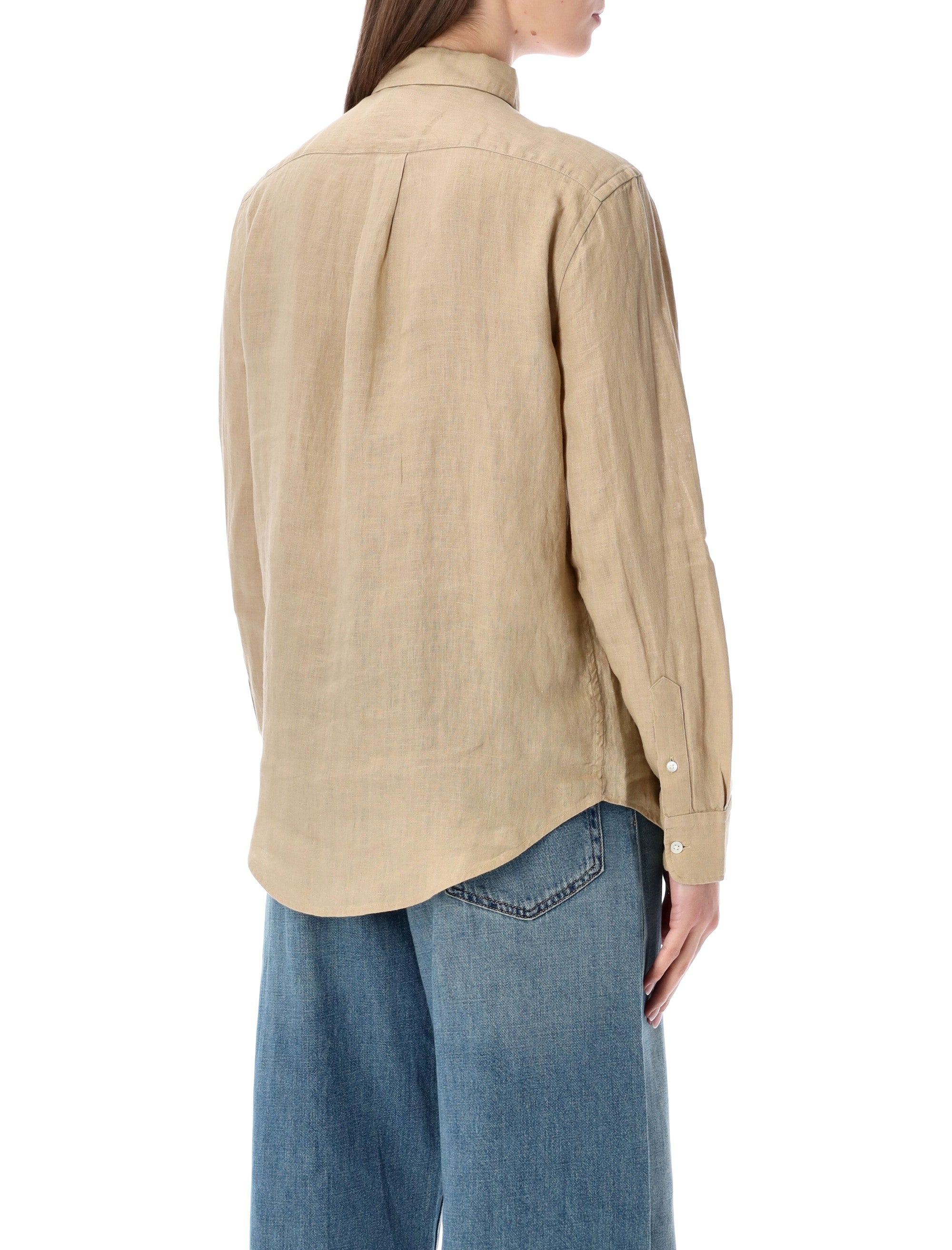 Polo Ralph Lauren classic linen shirt Beige