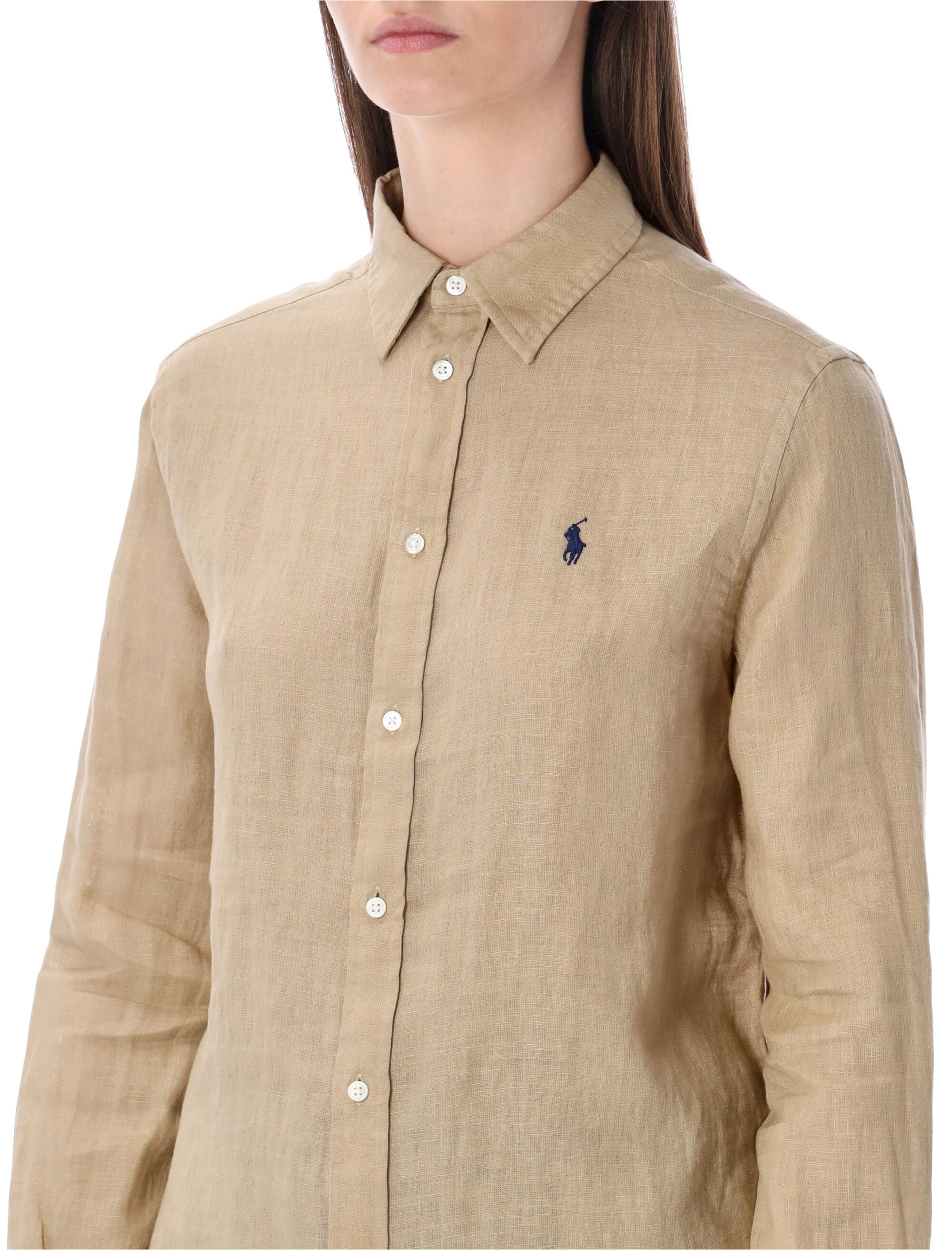 Polo Ralph Lauren classic linen shirt Beige
