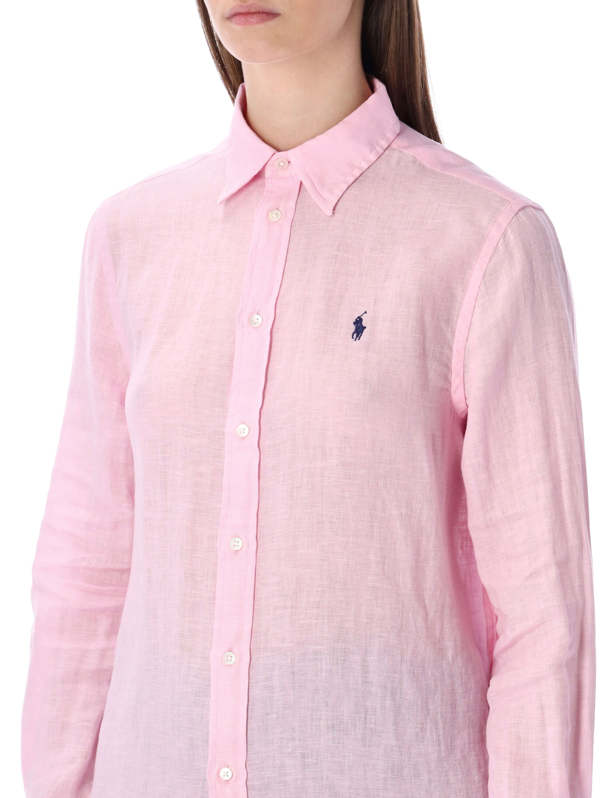 Polo Ralph Lauren classic linen shirt Carmel Pink