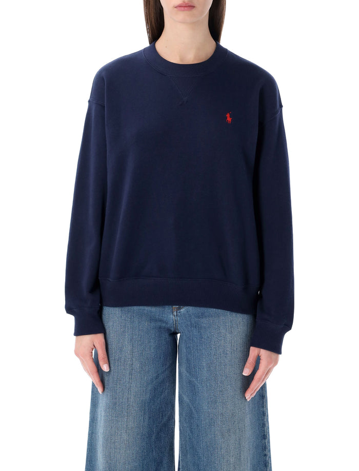 Polo Ralph Lauren cotton fleece crewneck sweatshirt Cruise Navy