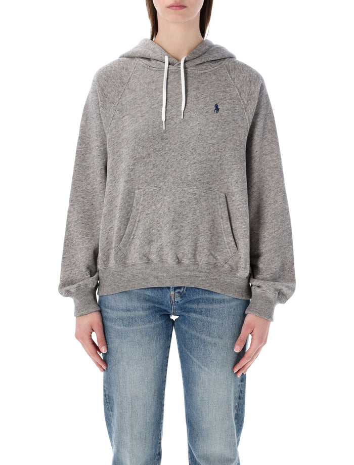 Polo Ralph Lauren Cotton-Blend Classic Pony Hoodie Dark Vintage Heater Sweatshirt