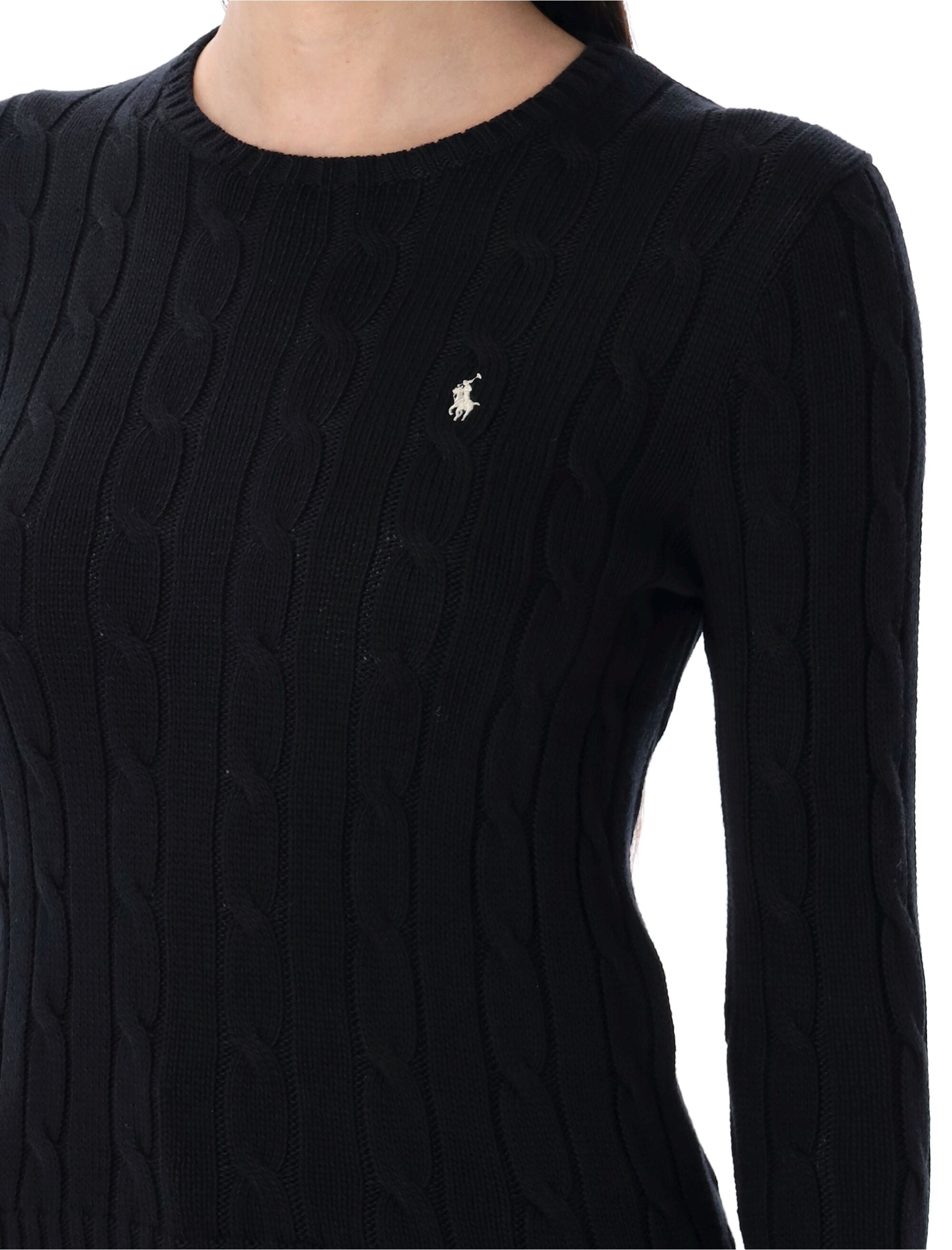 Polo Ralph Lauren touch Julianna cable-knit sweater Black Cotton