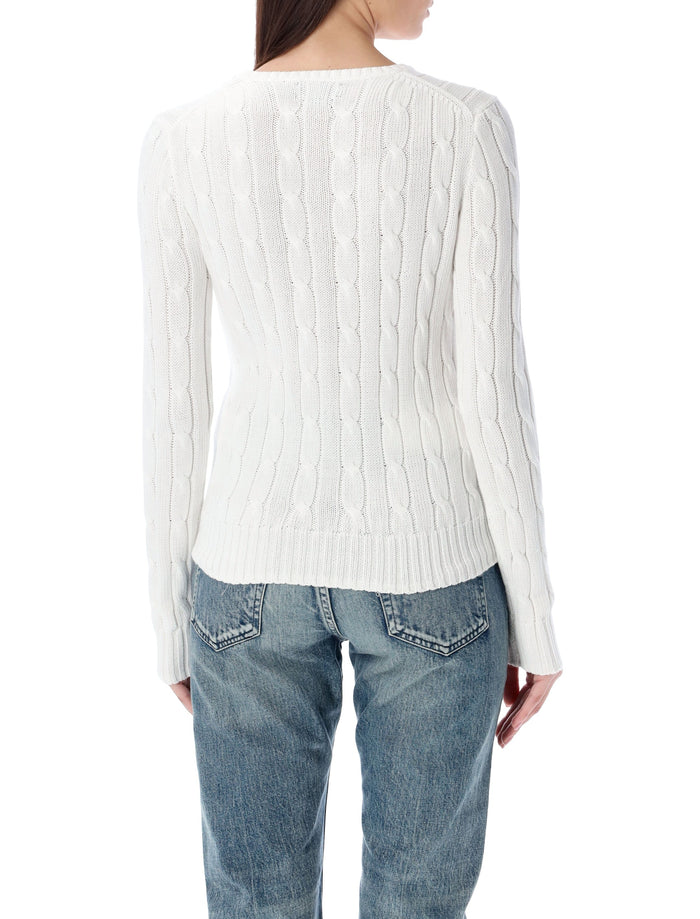 Polo Ralph Lauren touch Julianna cable-knit sweater White Cotton