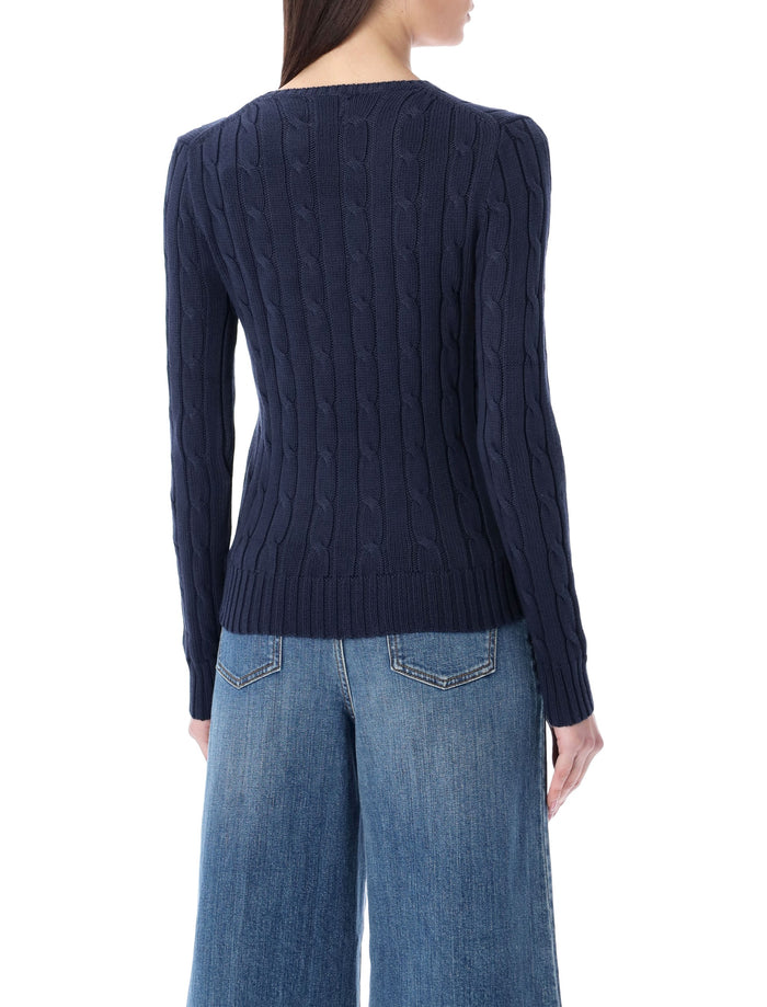 Polo Ralph Lauren touch Julianna cable-knit sweater Hunter Navy Cotton