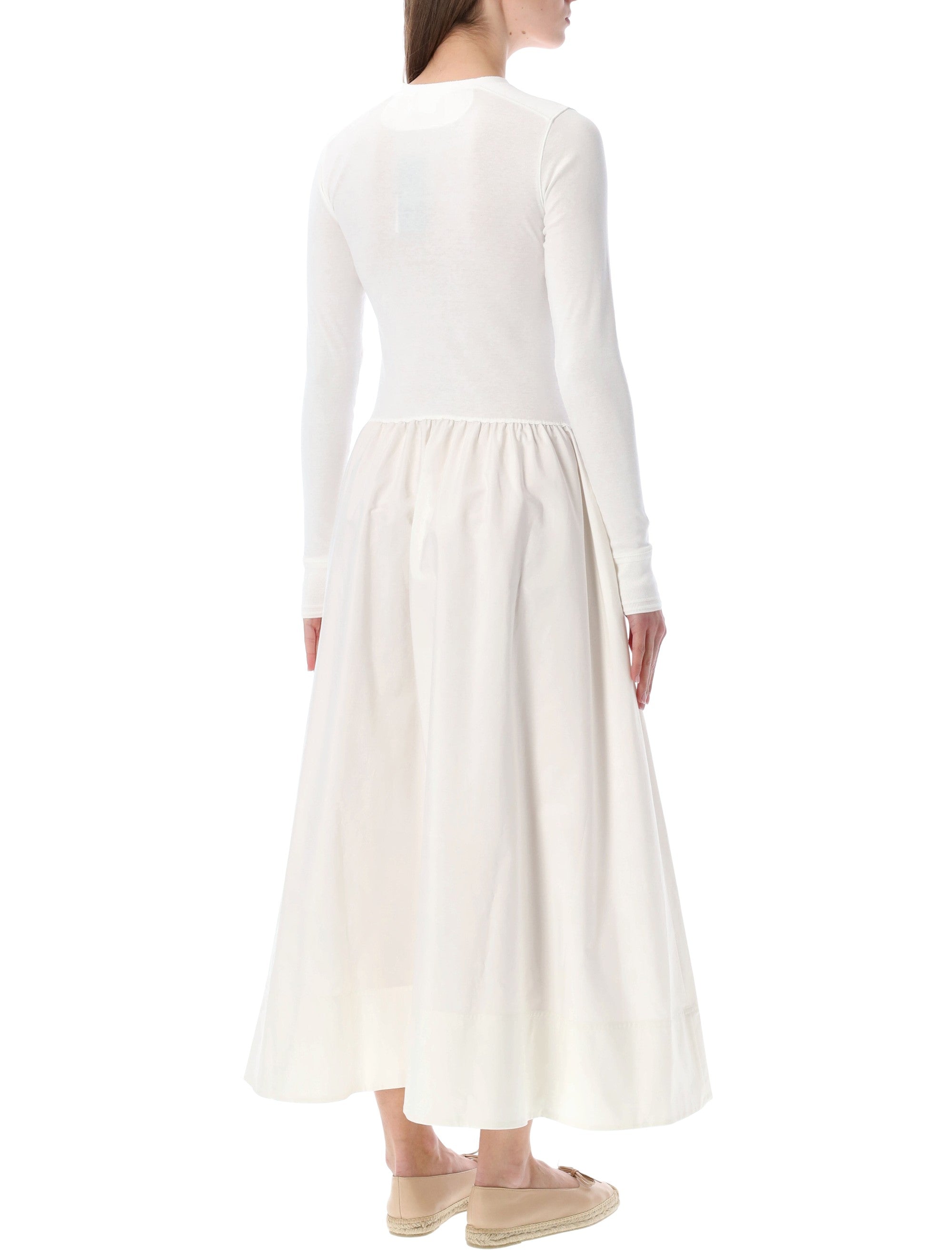 Polo Ralph Lauren cotton Henley long dress Nevis White