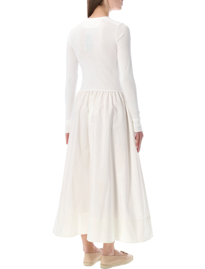 Polo Ralph Lauren cotton Henley long dress Nevis White