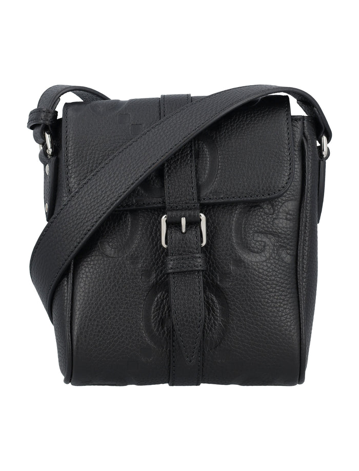 GG Jumbo messenger bag Black/black Calf Skin Shoulder