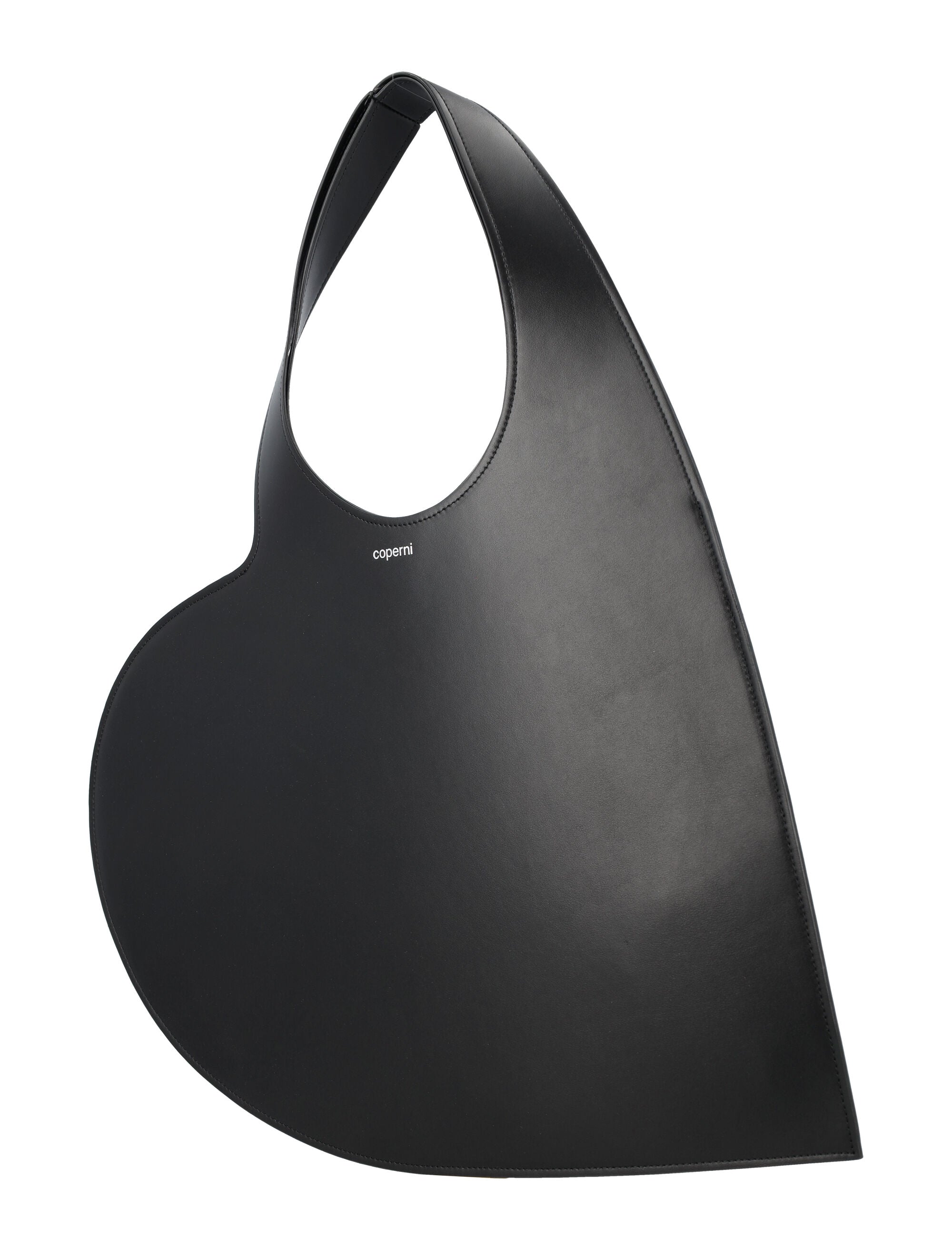 Heart tote bag Black Cow Leather