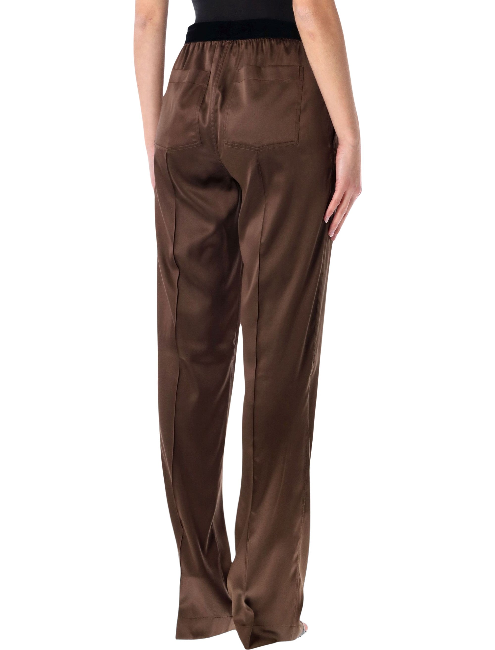 Tom Ford stretch silk satin PJ pants Cinnamon