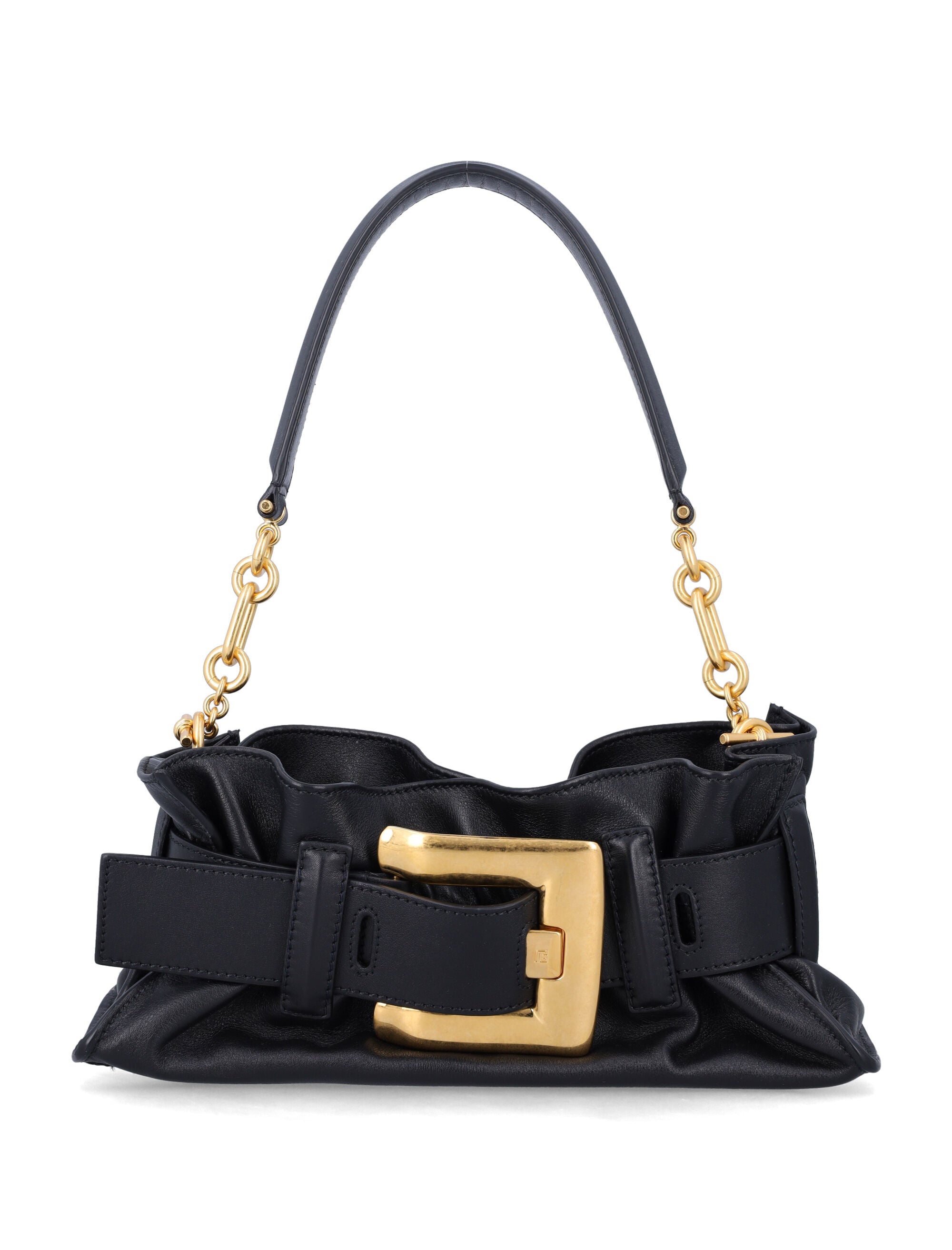 Balmain Anthem mini calfskin bag Black Calf - Bos Taurus Shoulder