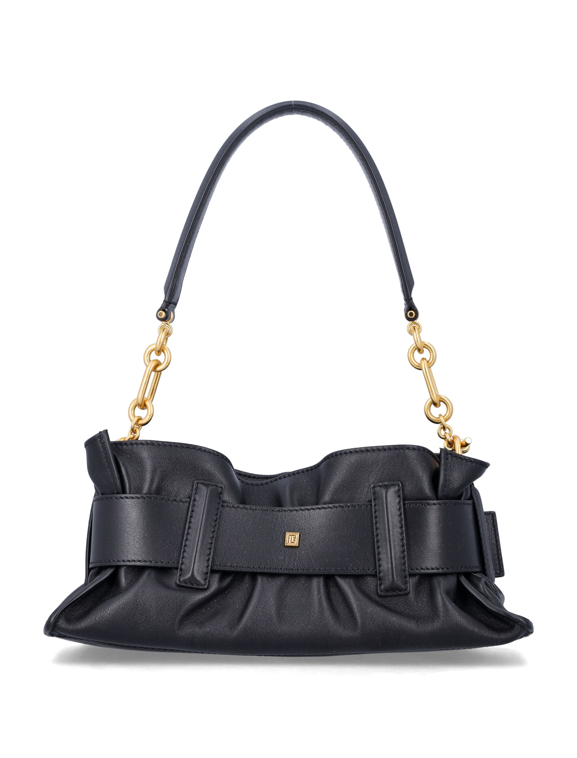 Balmain Anthem mini calfskin bag Black Calf - Bos Taurus Shoulder