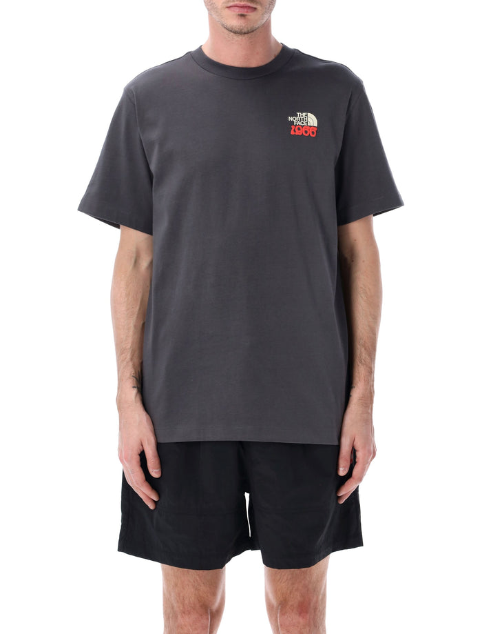 The North Face 1966 Flora Graphic Print T-Shirt Dark Grey Cotton