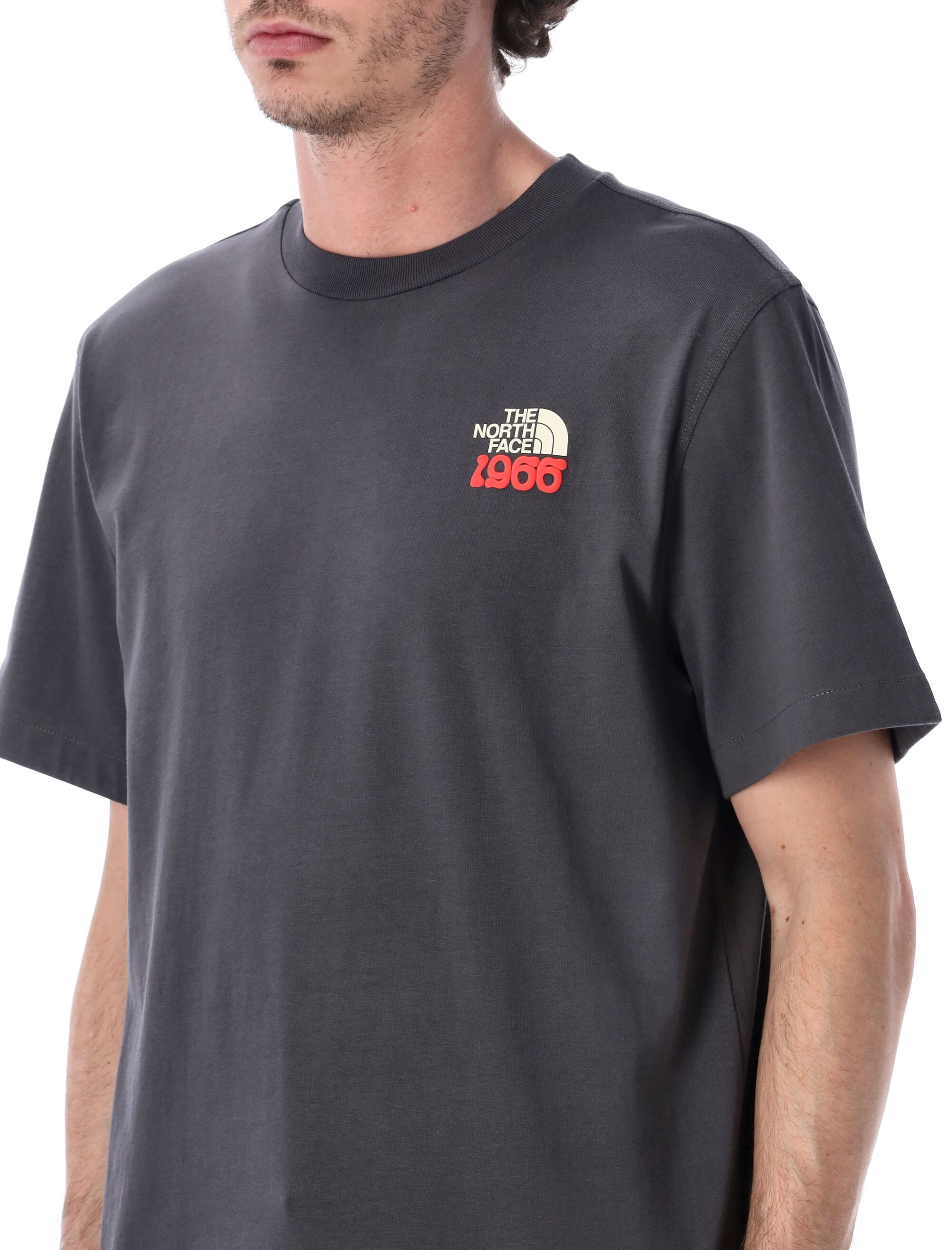The North Face 1966 Flora Graphic Print T-Shirt Dark Grey Cotton
