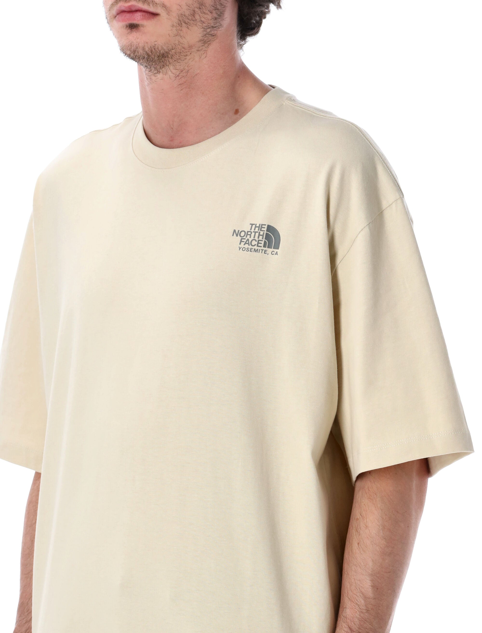 The North Face Plant & Flora Oversized T-Shirt Light Beige Cotton