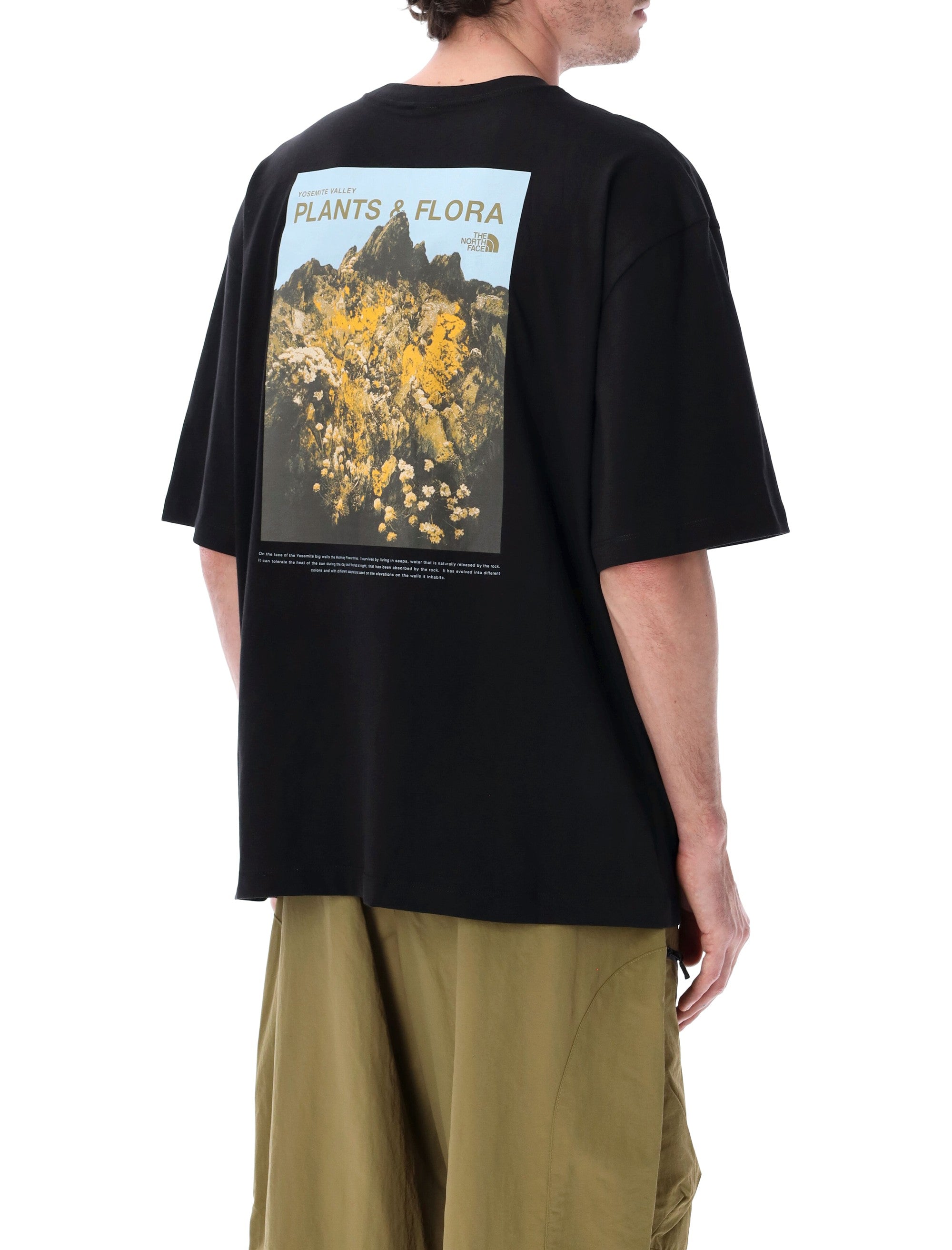 The North Face Plant & Flora Oversized T-Shirt Black Cotton