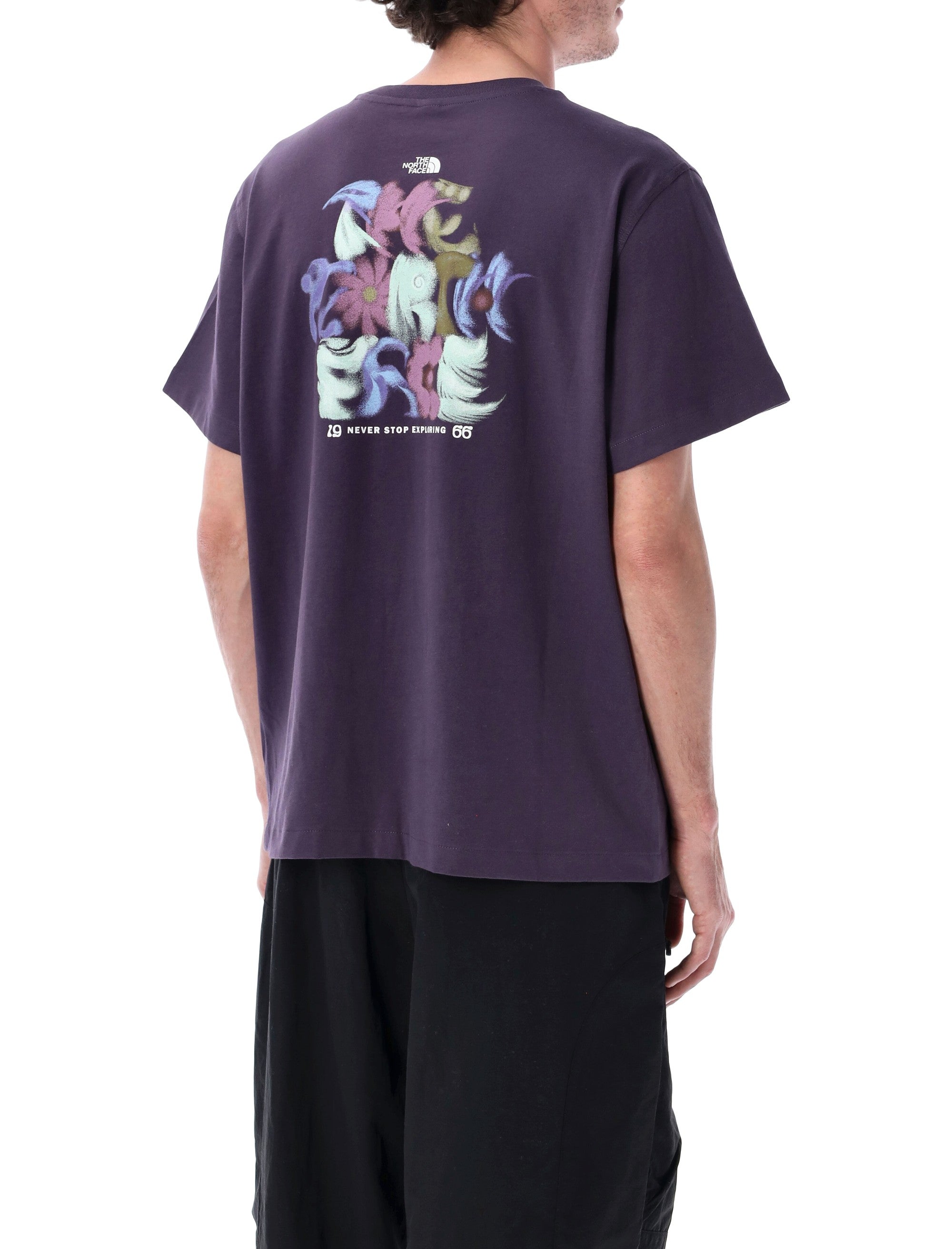 The North Face 1966 Tnf Relaxed Graphic T-Shirt Purple Cotton