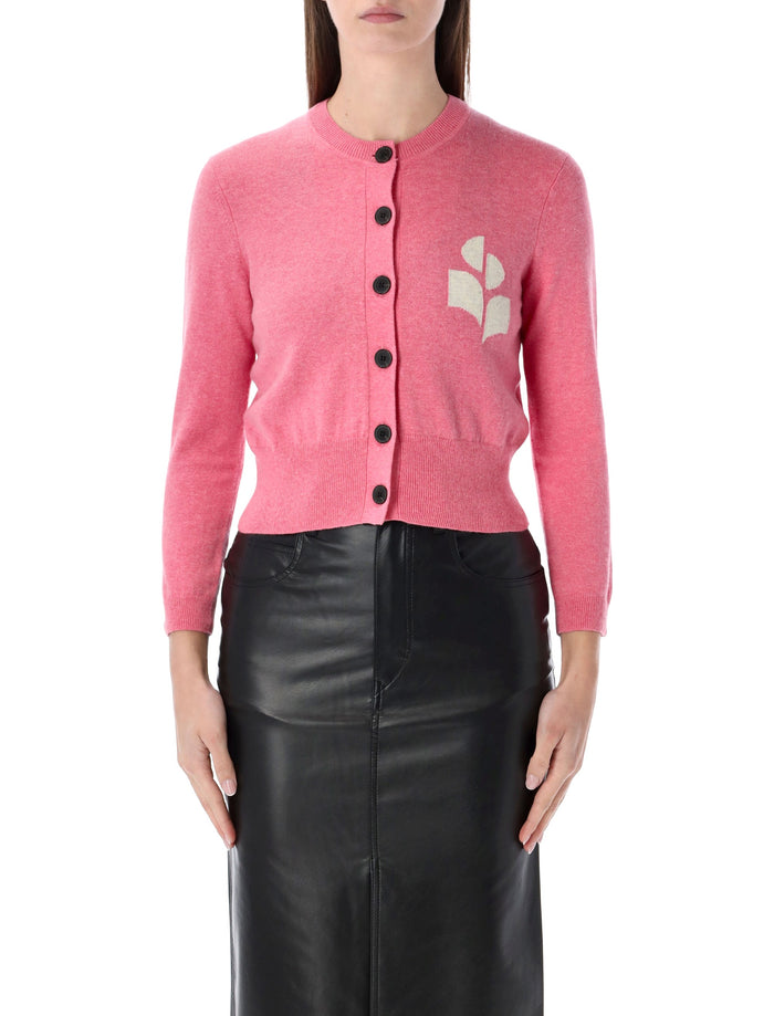Marant Étoile Newton cardigan Bubblegum Cotton