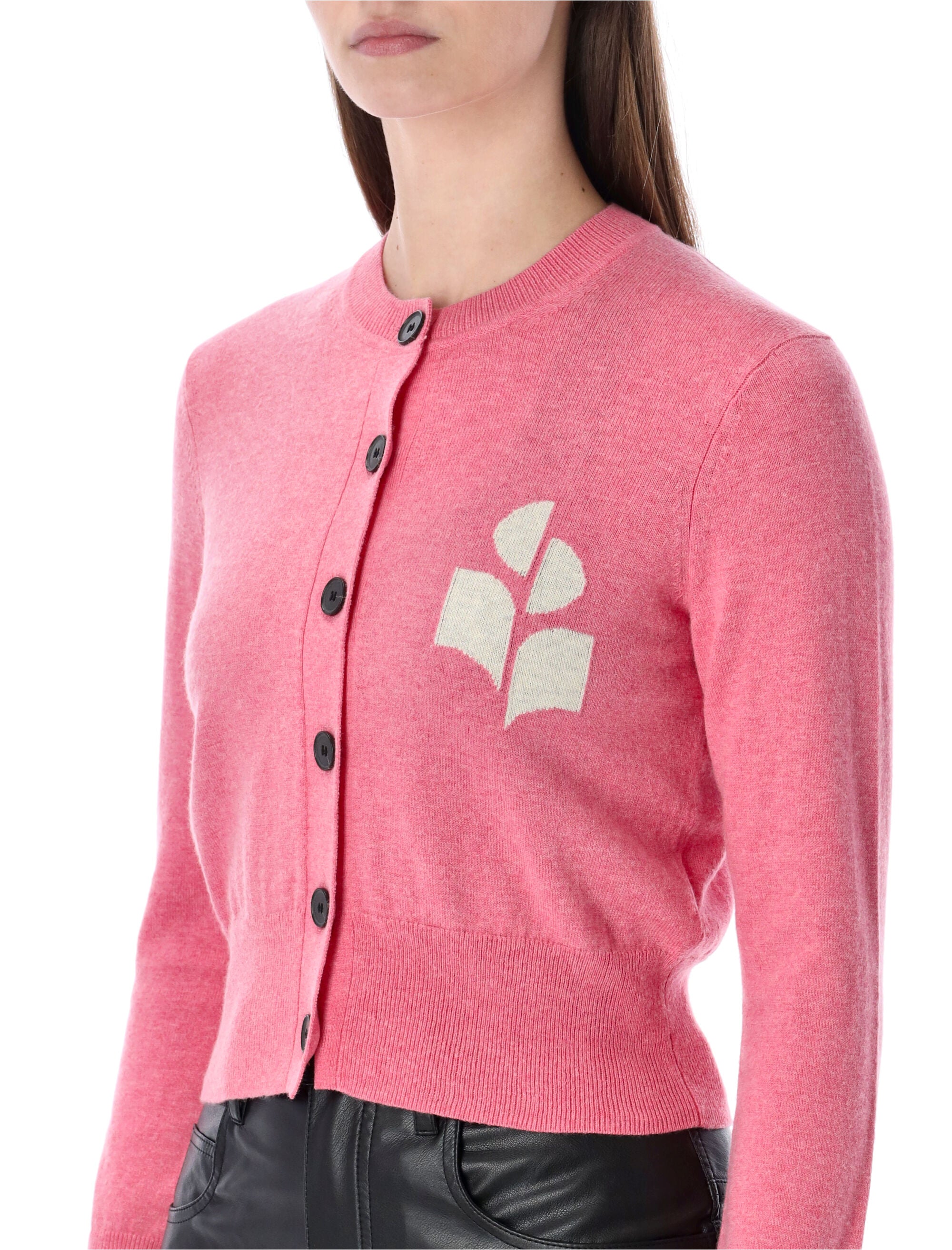 Marant Étoile Newton cardigan Bubblegum Cotton