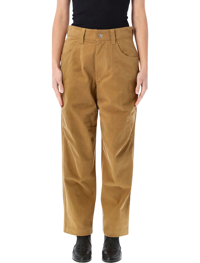 Marant Étoile Opalyna Wide Pants Camel Cotton