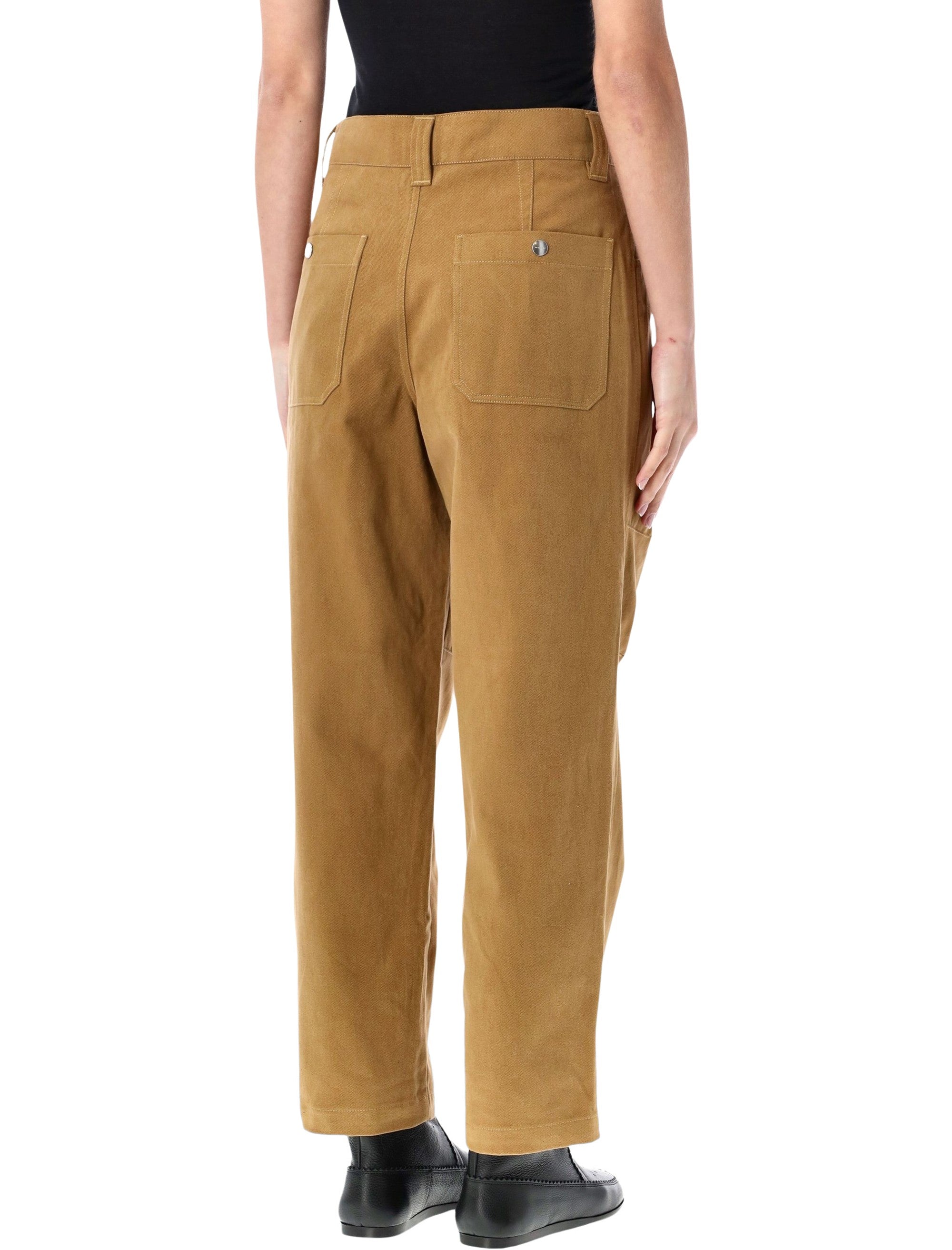 Marant Étoile Opalyna wide pants Camel Cotton