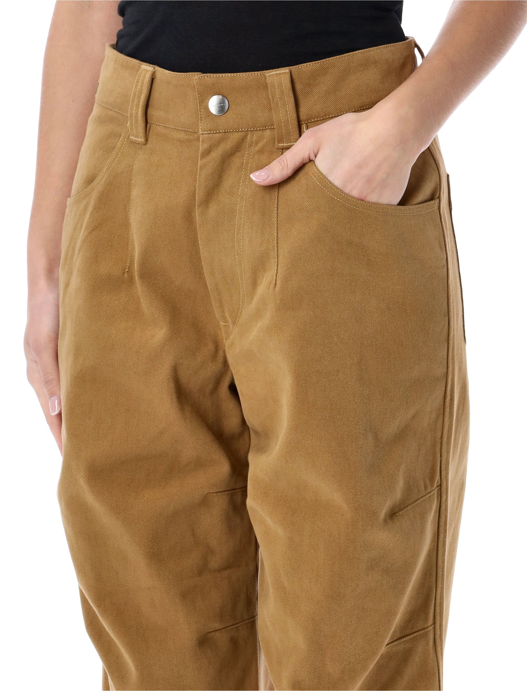 Marant Étoile Opalyna wide pants Camel Cotton