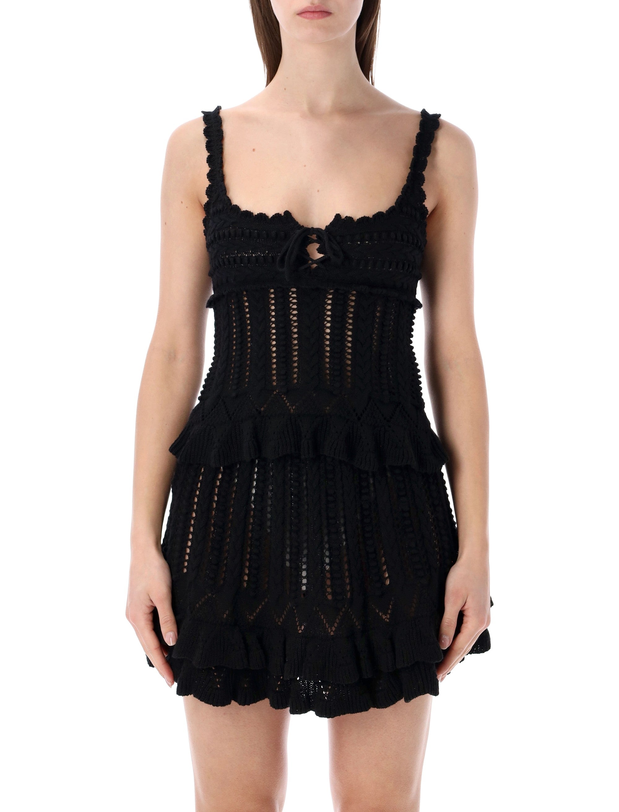 Marant Étoile Neves frilly tank top Black Cotton