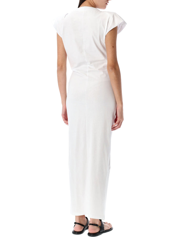 Isabel Marant Nadela cotton draped maxi dress White