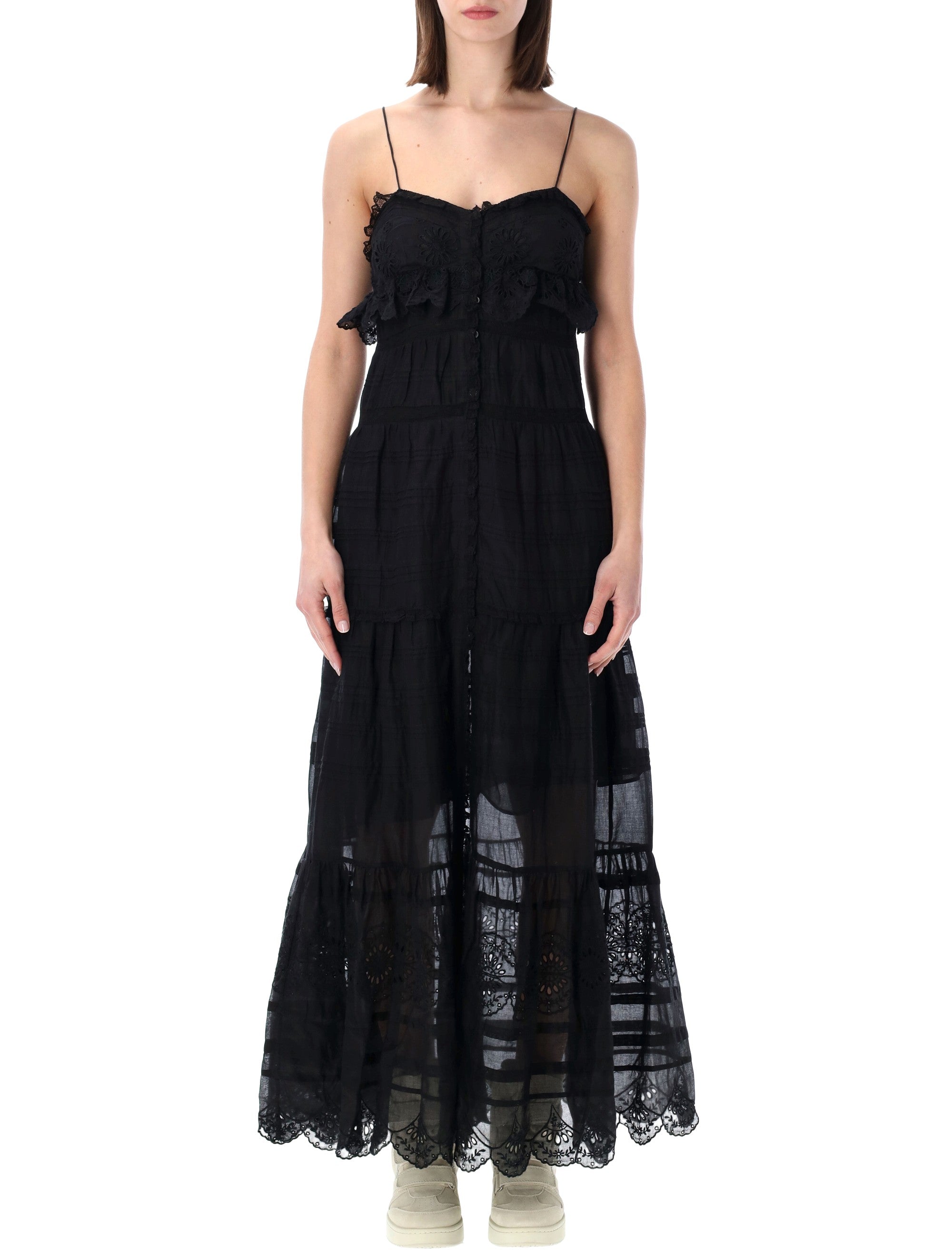Marant Étoile Paule lace dress Black Cotton