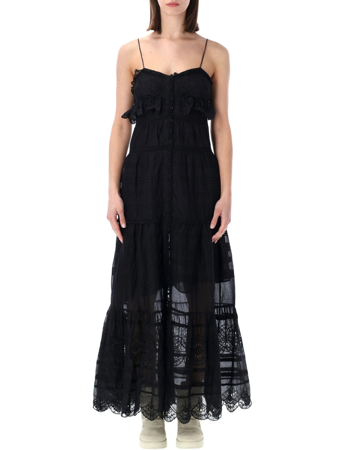 Marant Étoile Paule lace dress Black Cotton