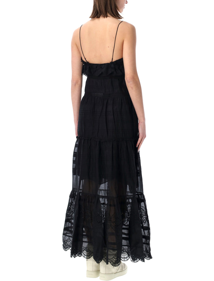 Marant Étoile Paule lace dress Black Cotton