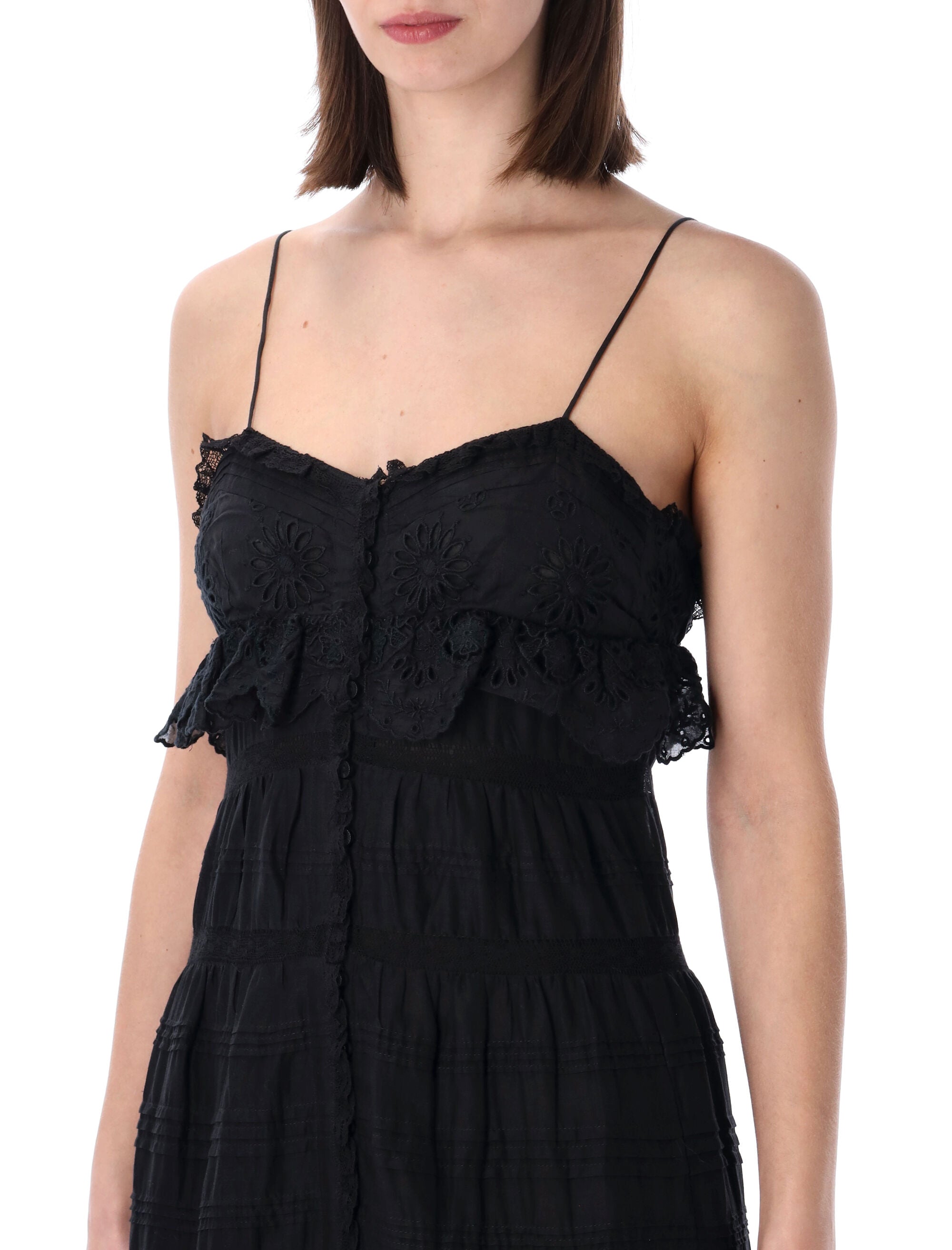 Marant Étoile Paule lace dress Black Cotton
