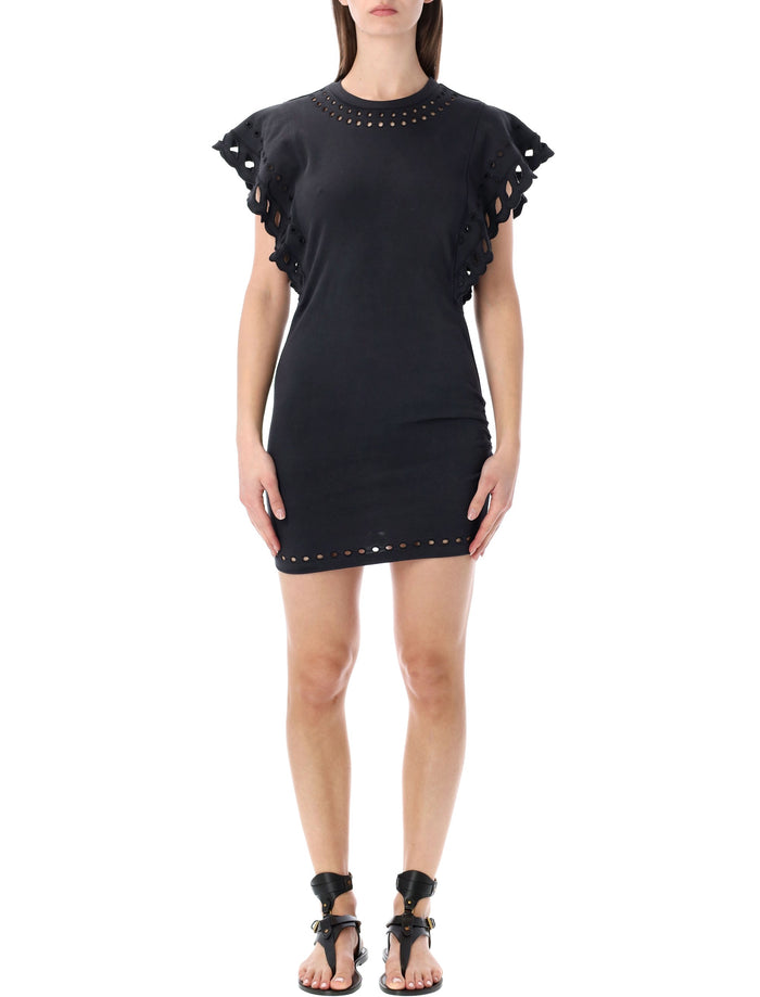 Marant Étoile Orlane cotton dress Faded Black