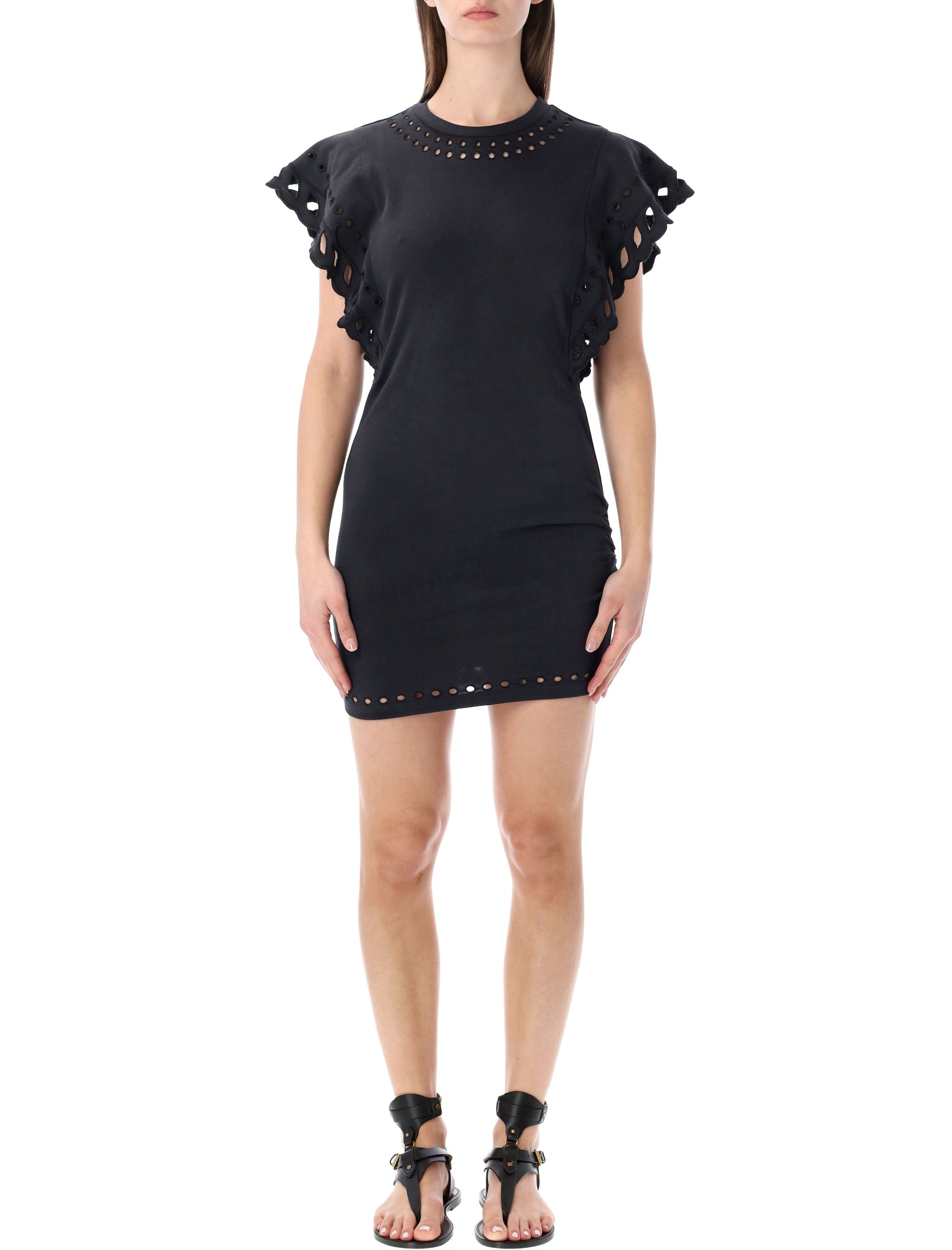 Marant Étoile Orlane cotton dress Faded Black