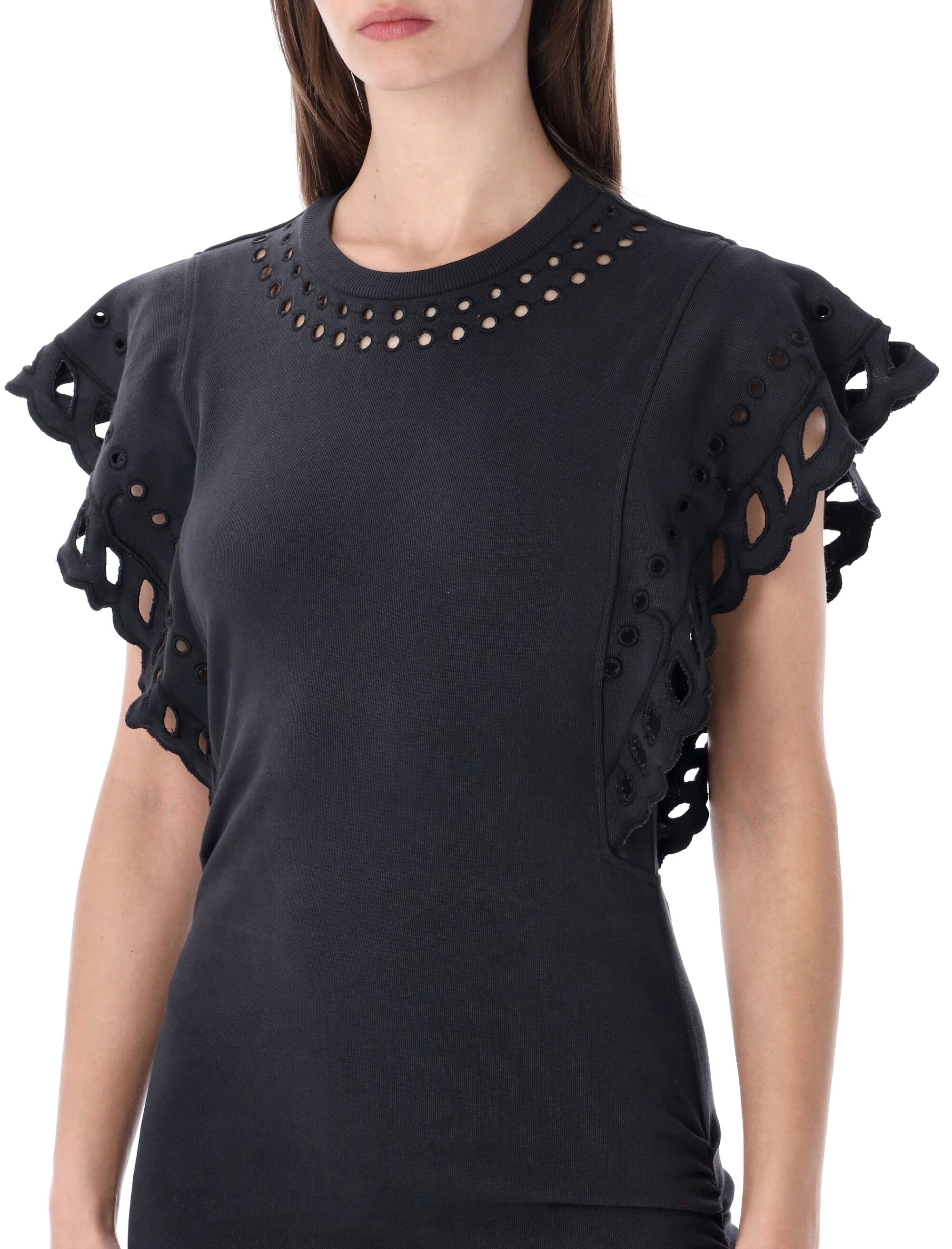 Marant Étoile Orlane cotton dress Faded Black