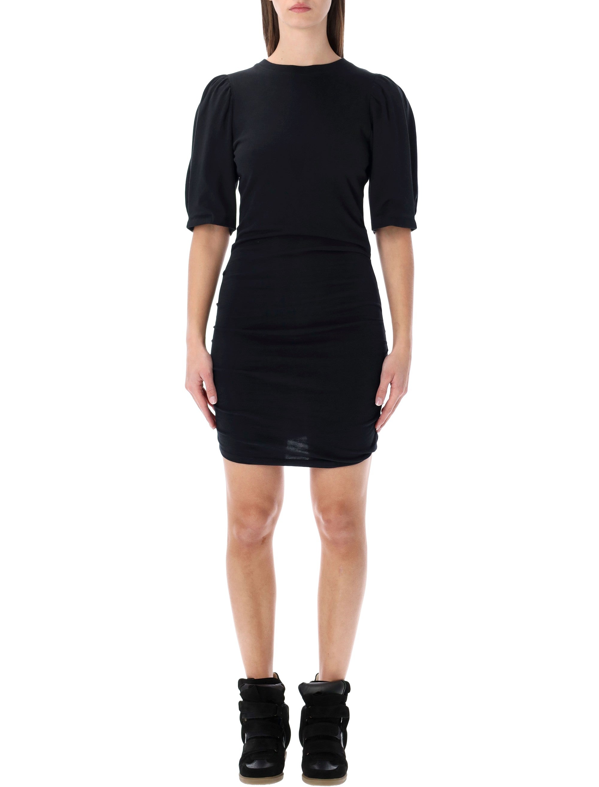 Isabel Marant Mylda organic cotton dress Black