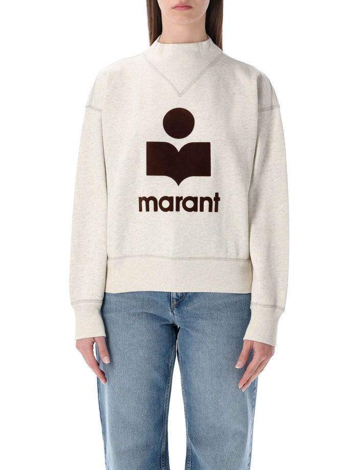 Marant Étoile Moby cotton sweatshirt ecru Brown