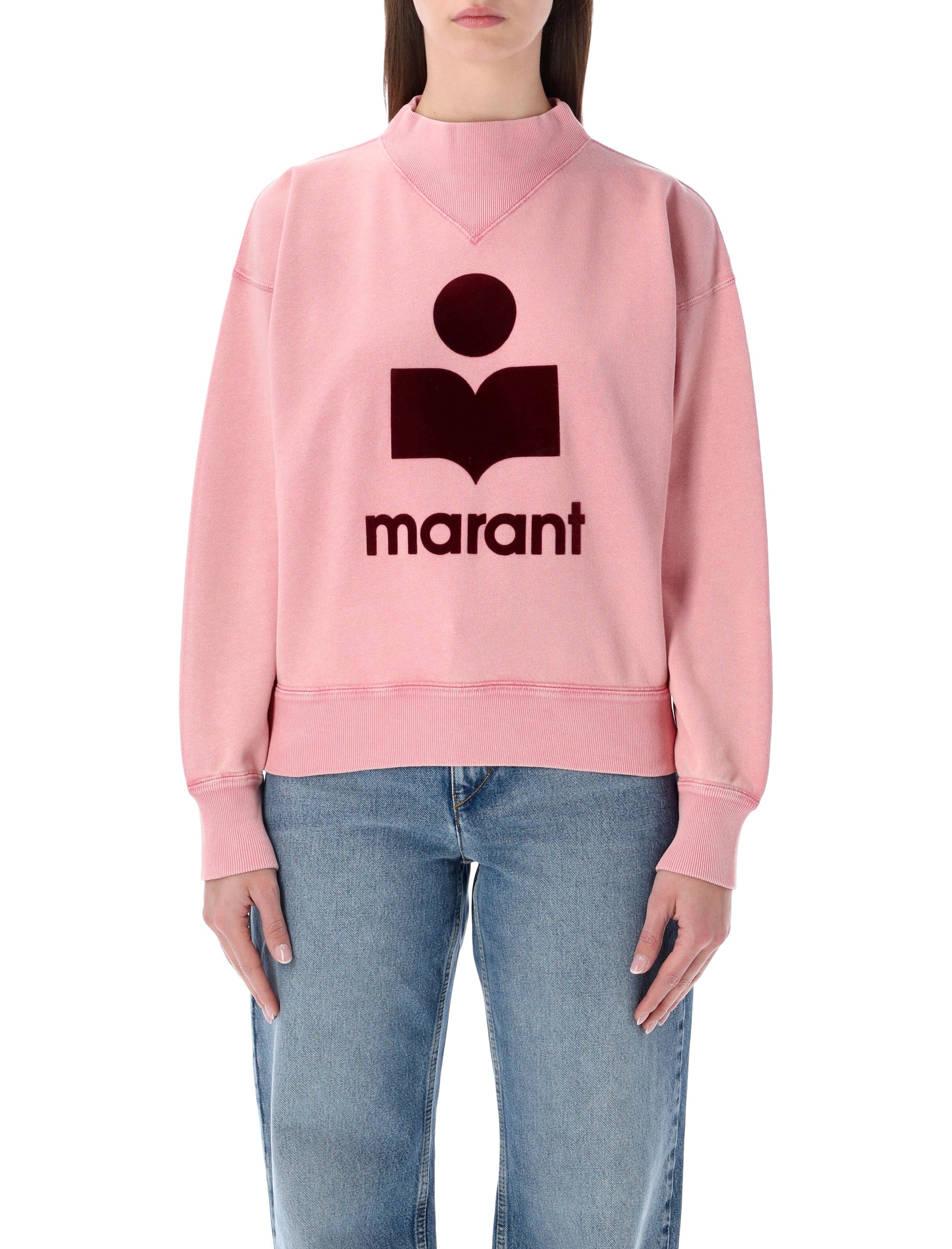 Marant Étoile Moby cotton sweatshirt Bubblegum