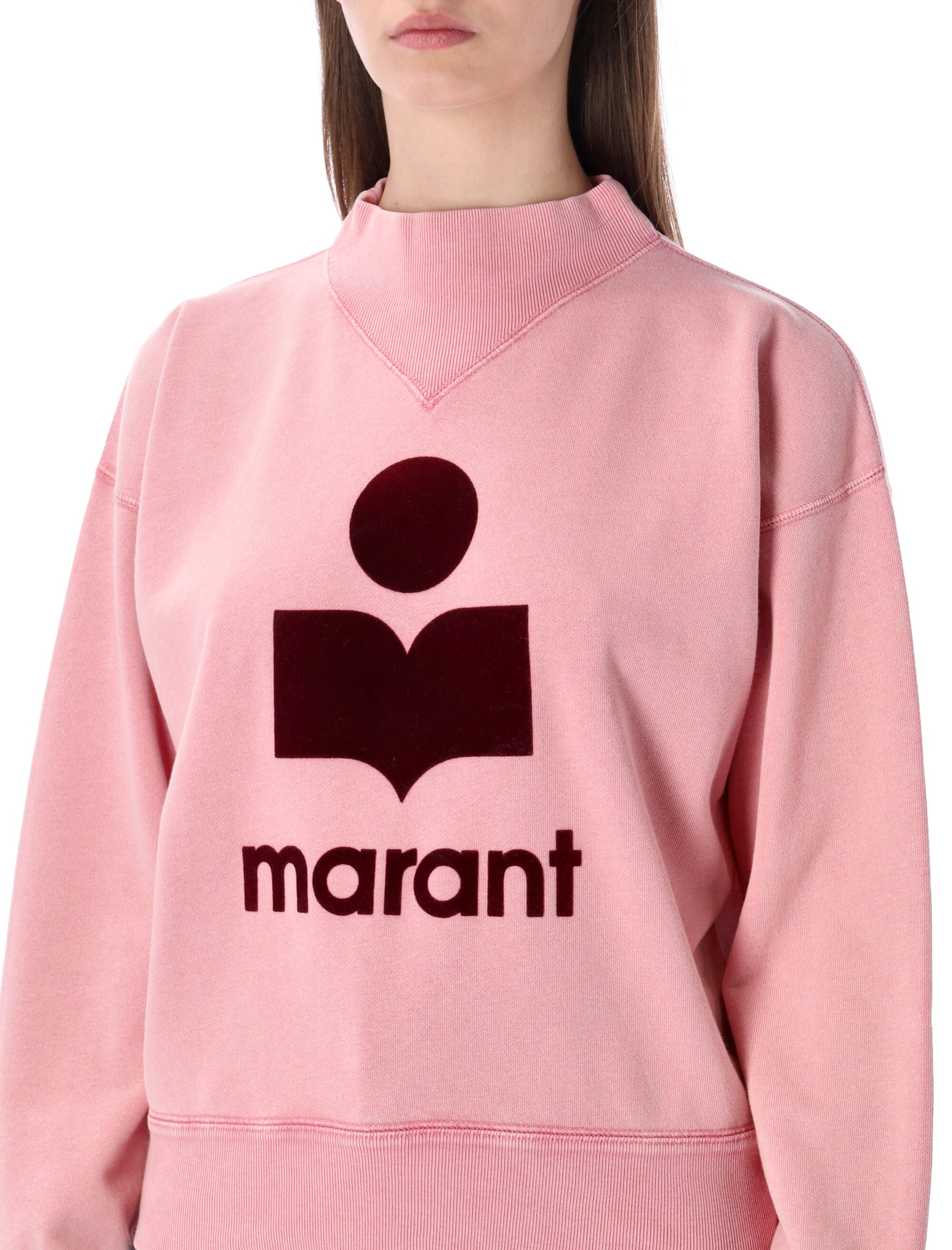 Marant Étoile Moby cotton sweatshirt Bubblegum