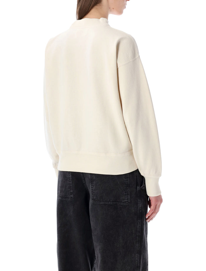 Marant Étoile Moby cotton sweatshirt Ecru Pink
