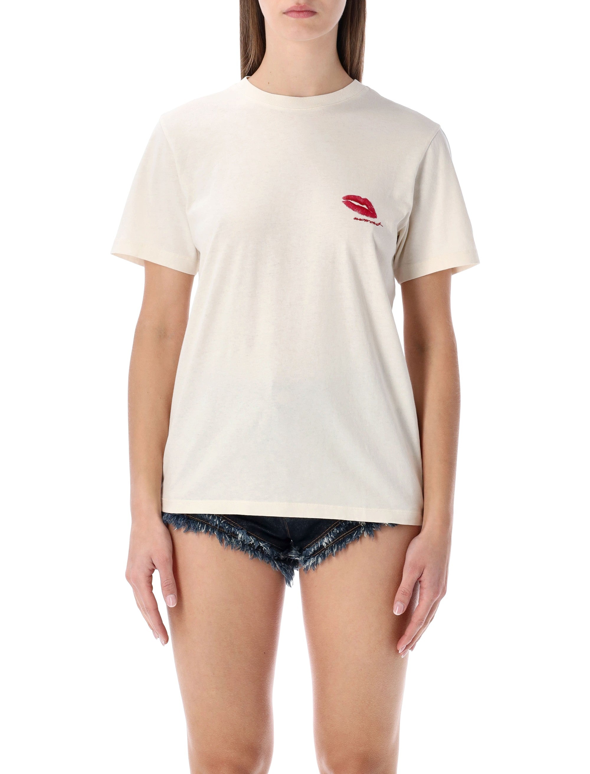 Marant Étoile Zewel cotton t-shirt Ecru