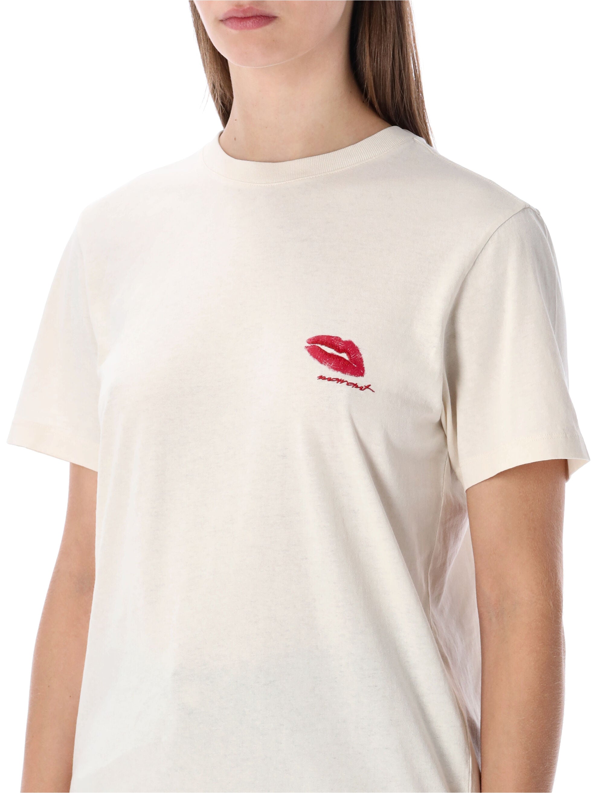 Marant Étoile Zewel cotton t-shirt Ecru
