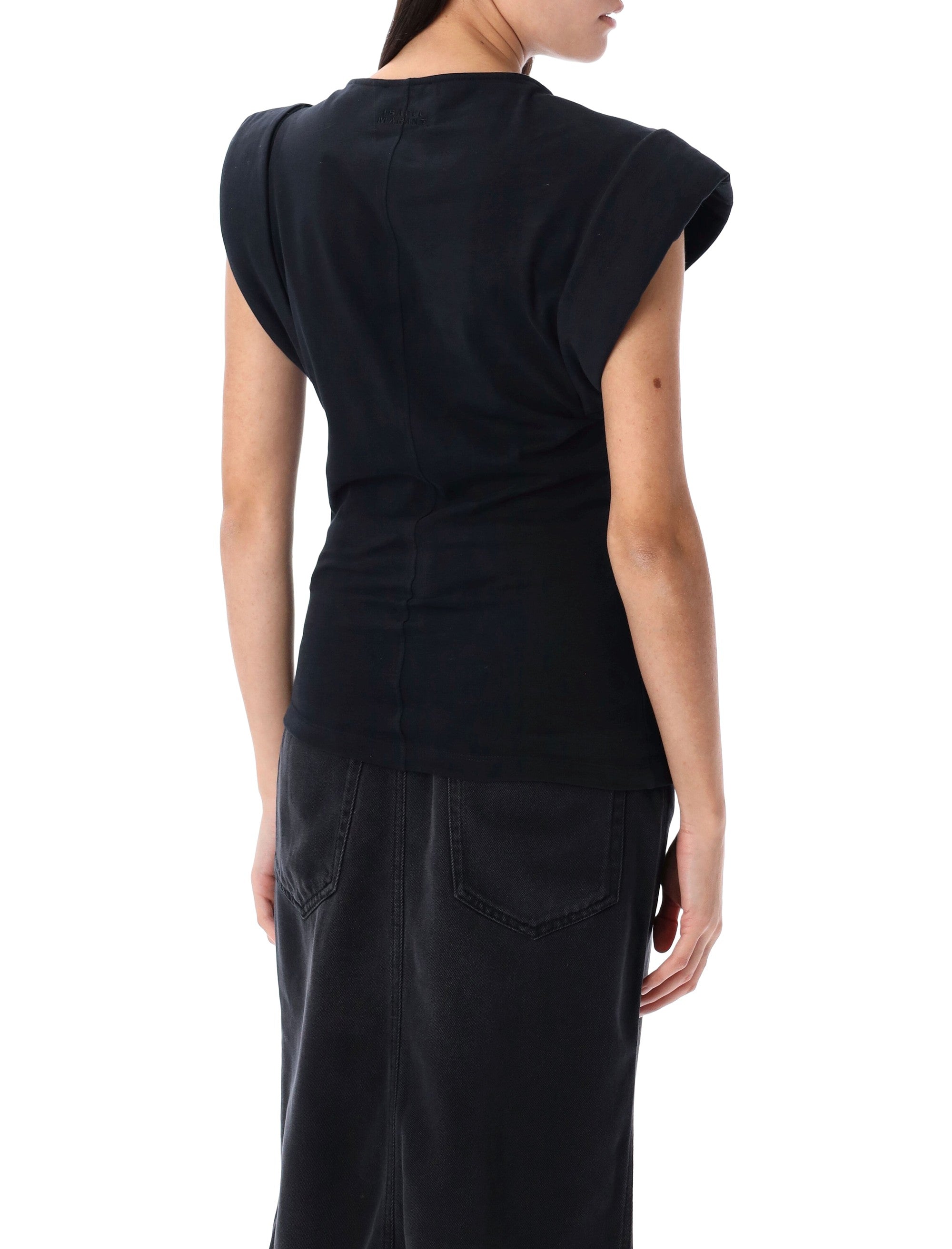 Marant Étoile Maisan structured cotton t-shirt Black Tshirt