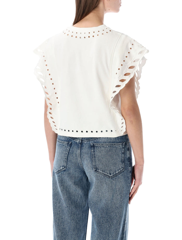Marant Étoile Odyle cotton T-shirt Ecru
