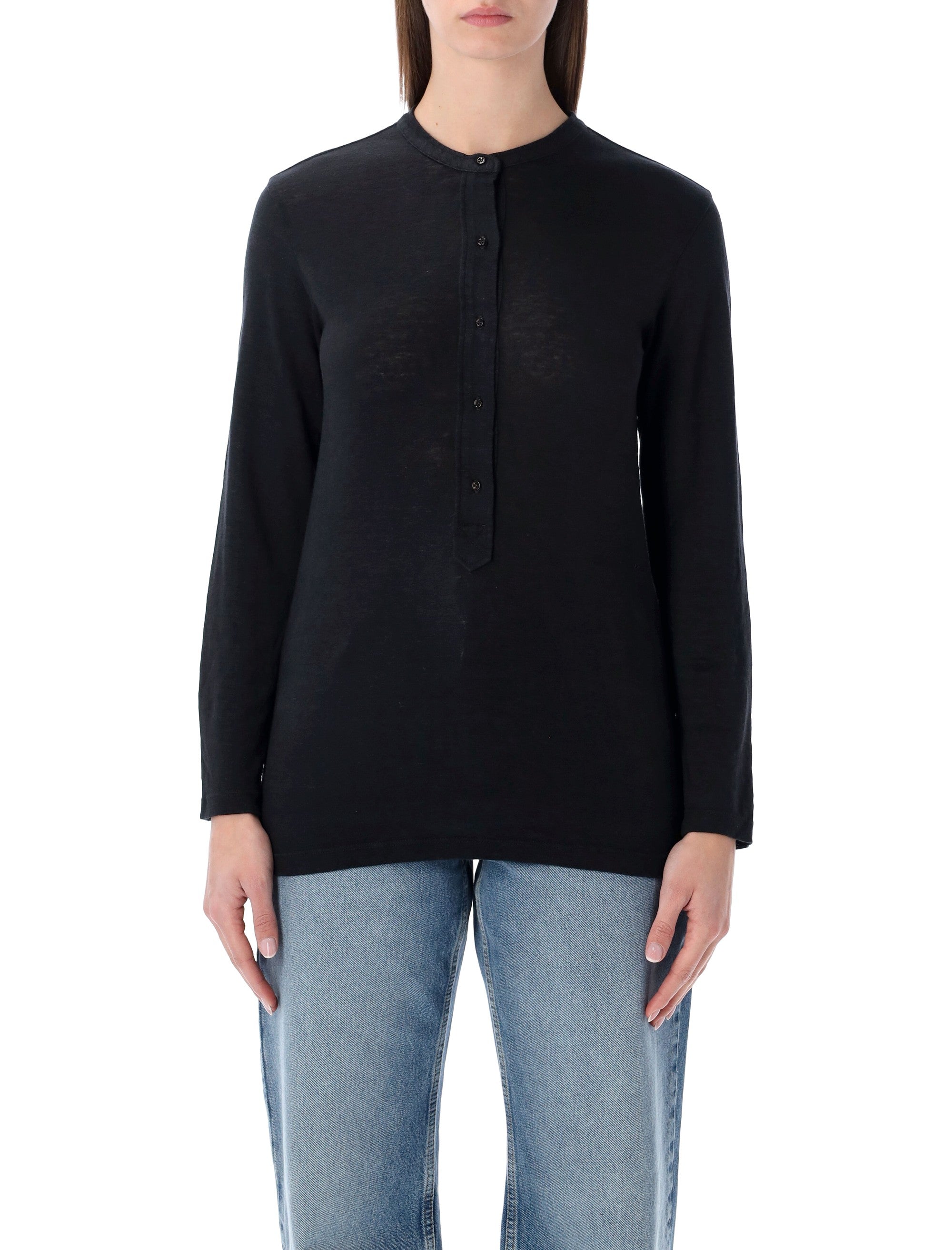 Marant Étoile Lucy linen t-shirt Black