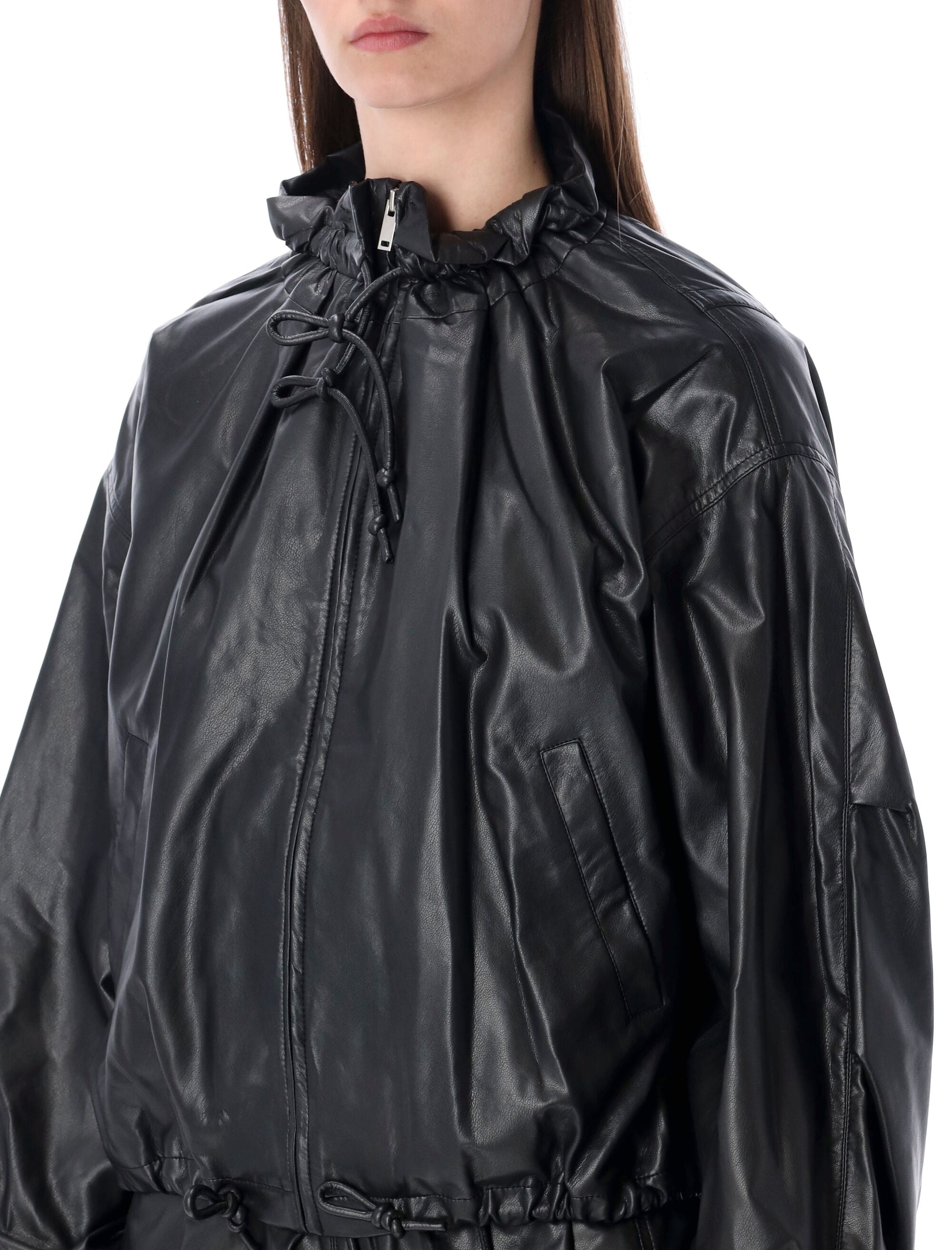 Marant Étoile Neela faux leather jacket Black Polyurethane